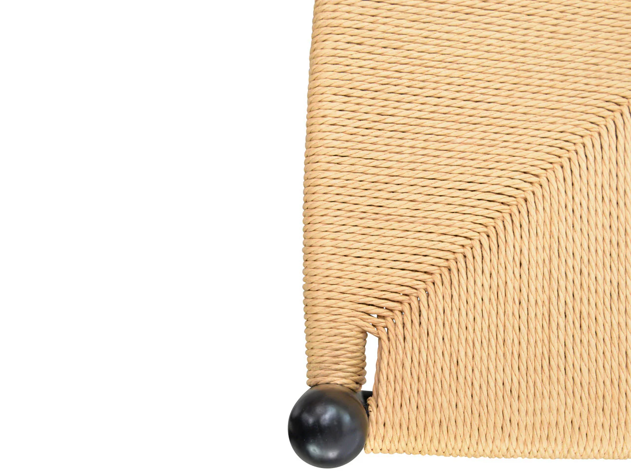 CDC125BLK-SD Dining Chair - Black - Natural Seat (Set of 2) - Image 7
