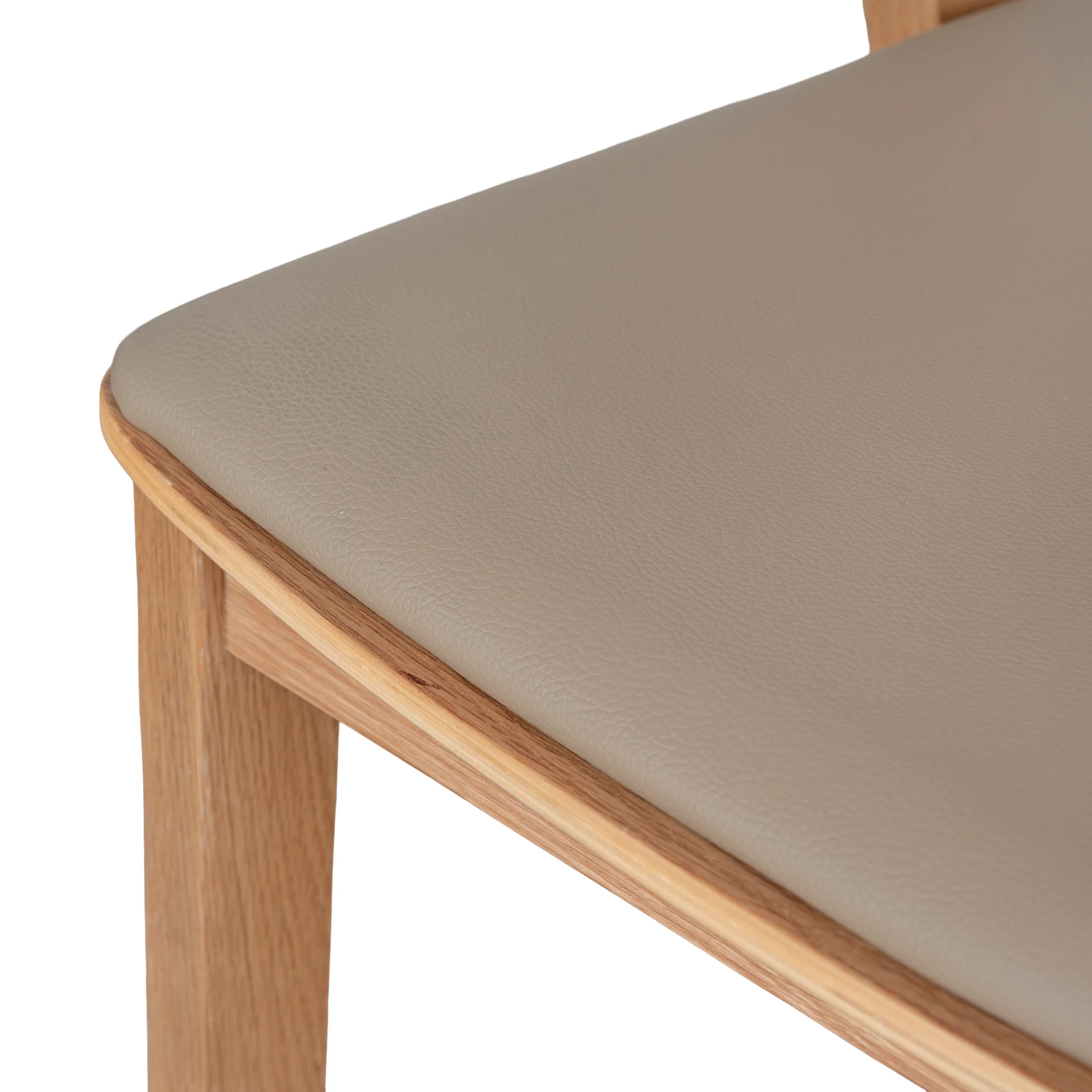 CDC12648-SD Natural Dining Chair - Latte Seat (Set of 2) - Image 10