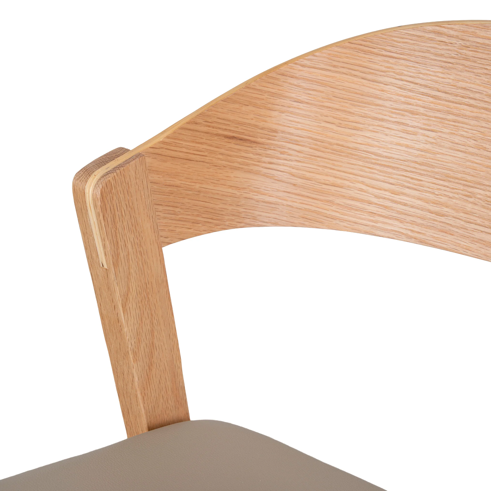 CDC12648-SD Natural Dining Chair - Latte Seat (Set of 2) - Image 11