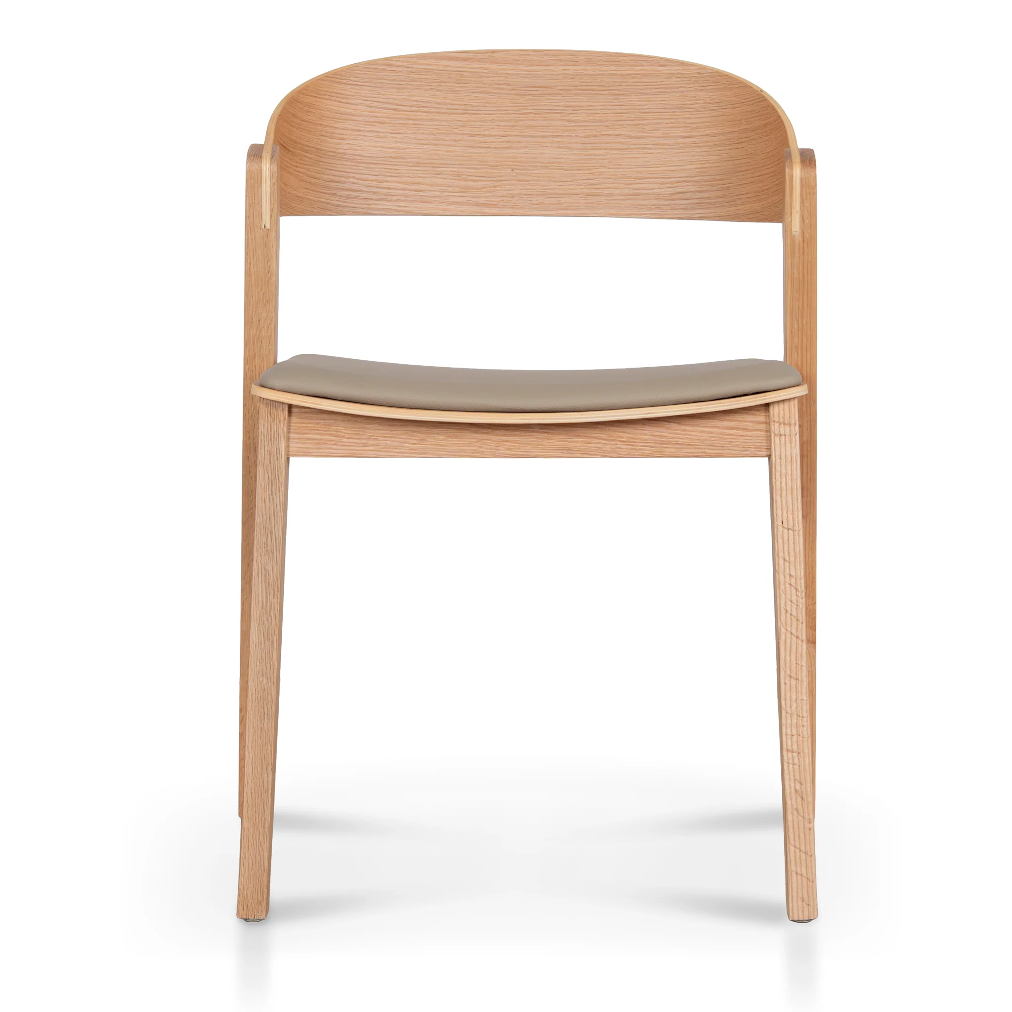 CDC12648-SD Natural Dining Chair - Latte Seat (Set of 2) - Image 2