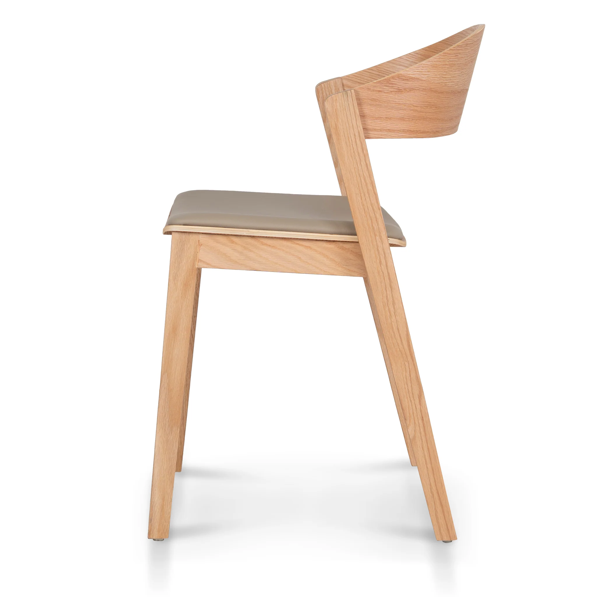 CDC12648-SD Natural Dining Chair - Latte Seat (Set of 2) - Image 4