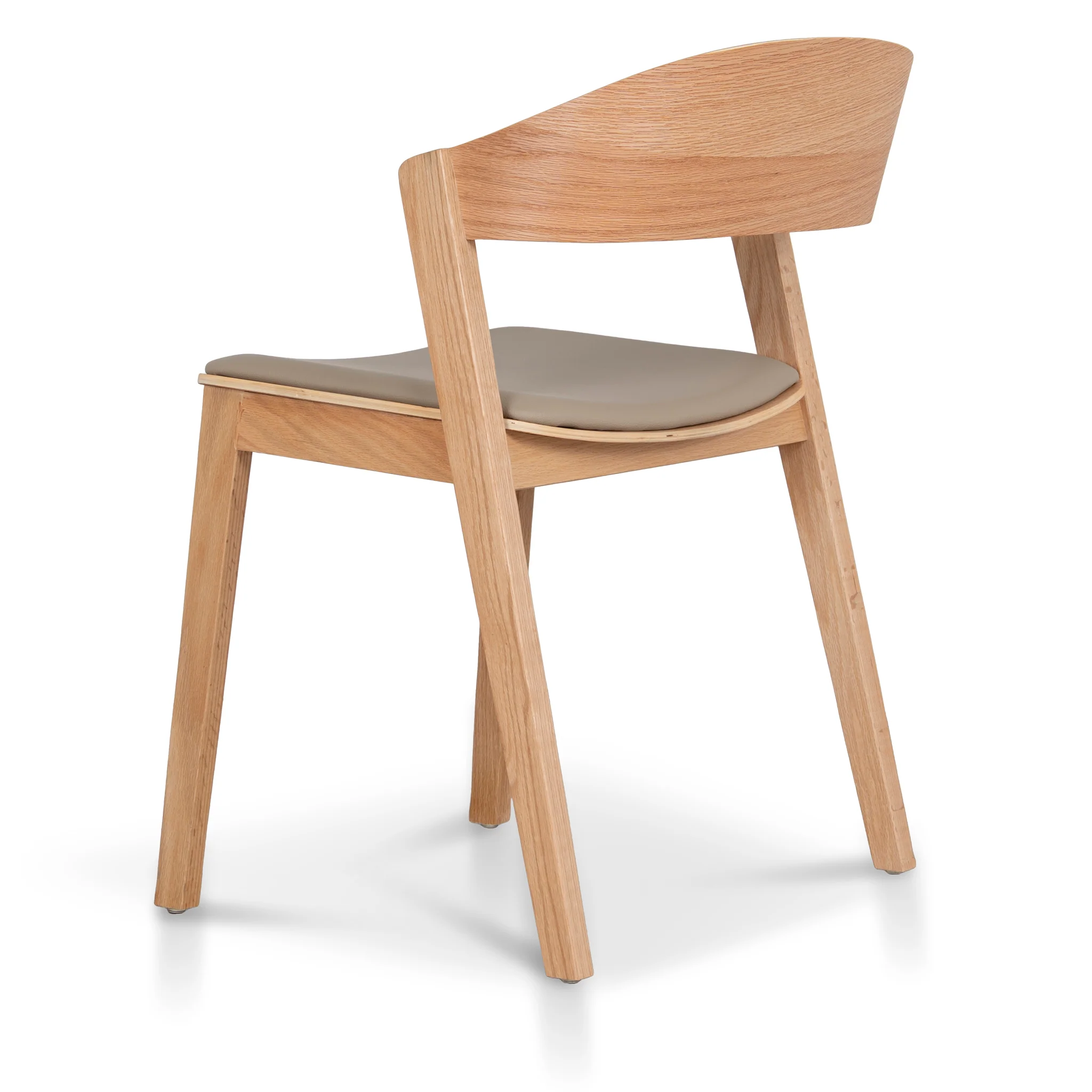 CDC12648-SD Natural Dining Chair - Latte Seat (Set of 2) - Image 5