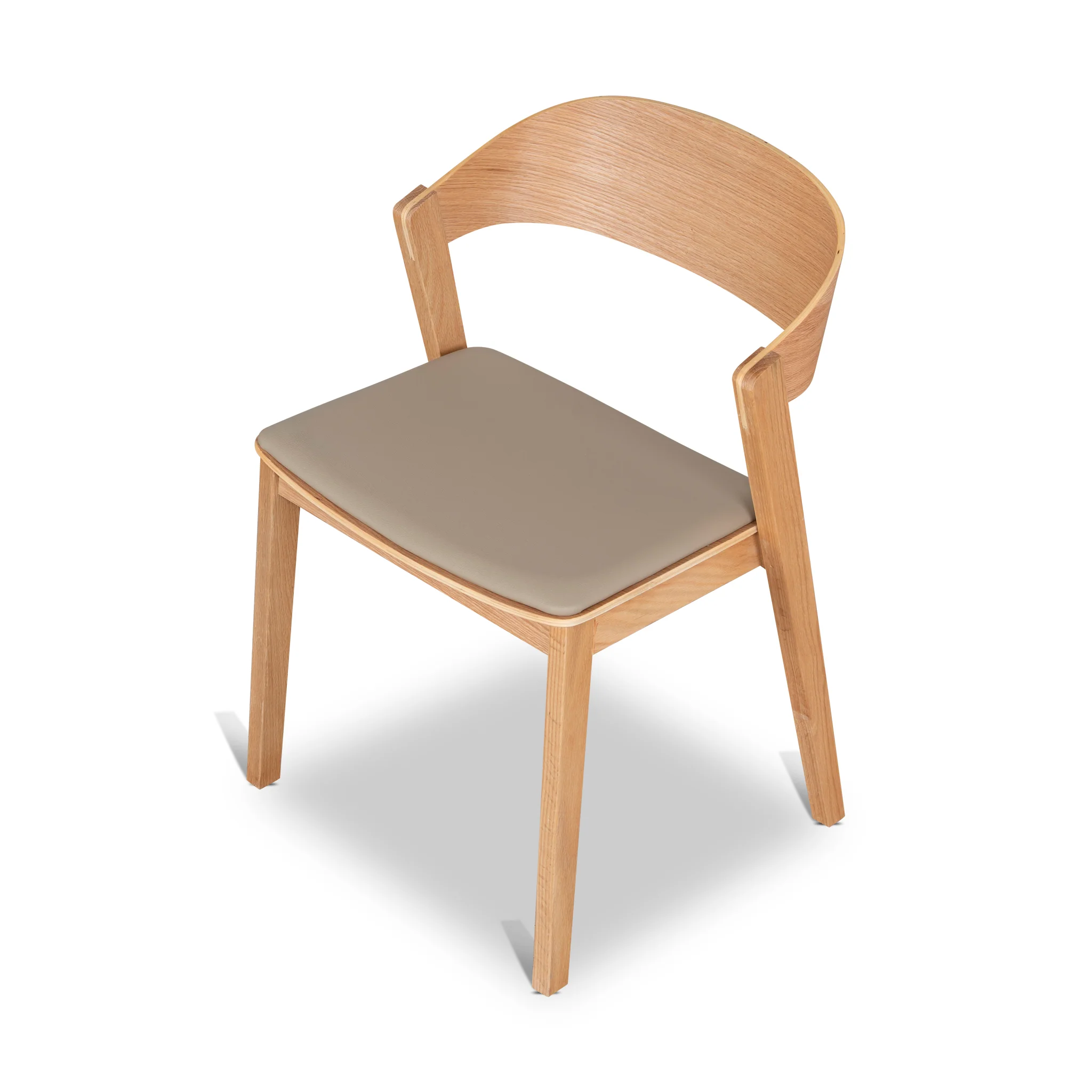 CDC12648-SD Natural Dining Chair - Latte Seat (Set of 2) - Image 7