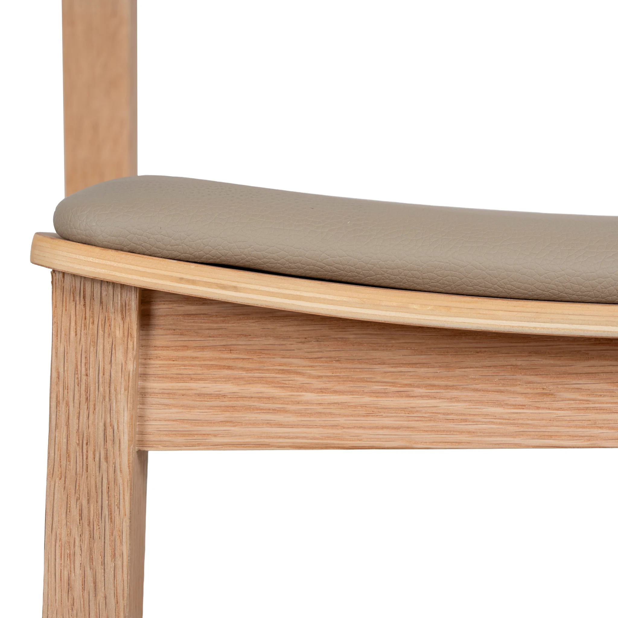 CDC12648-SD Natural Dining Chair - Latte Seat (Set of 2) - Image 8