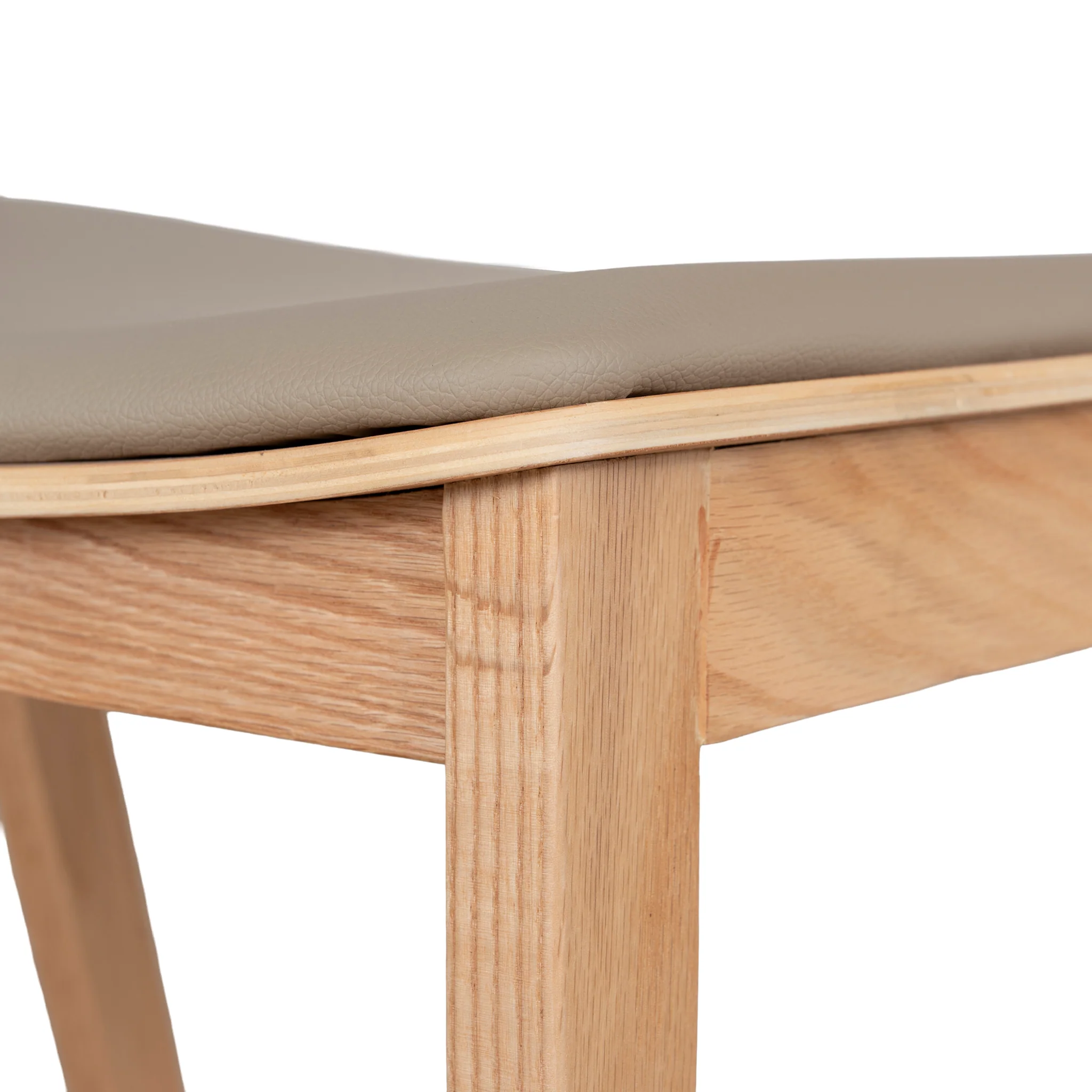 CDC12648-SD Natural Dining Chair - Latte Seat (Set of 2) - Image 9