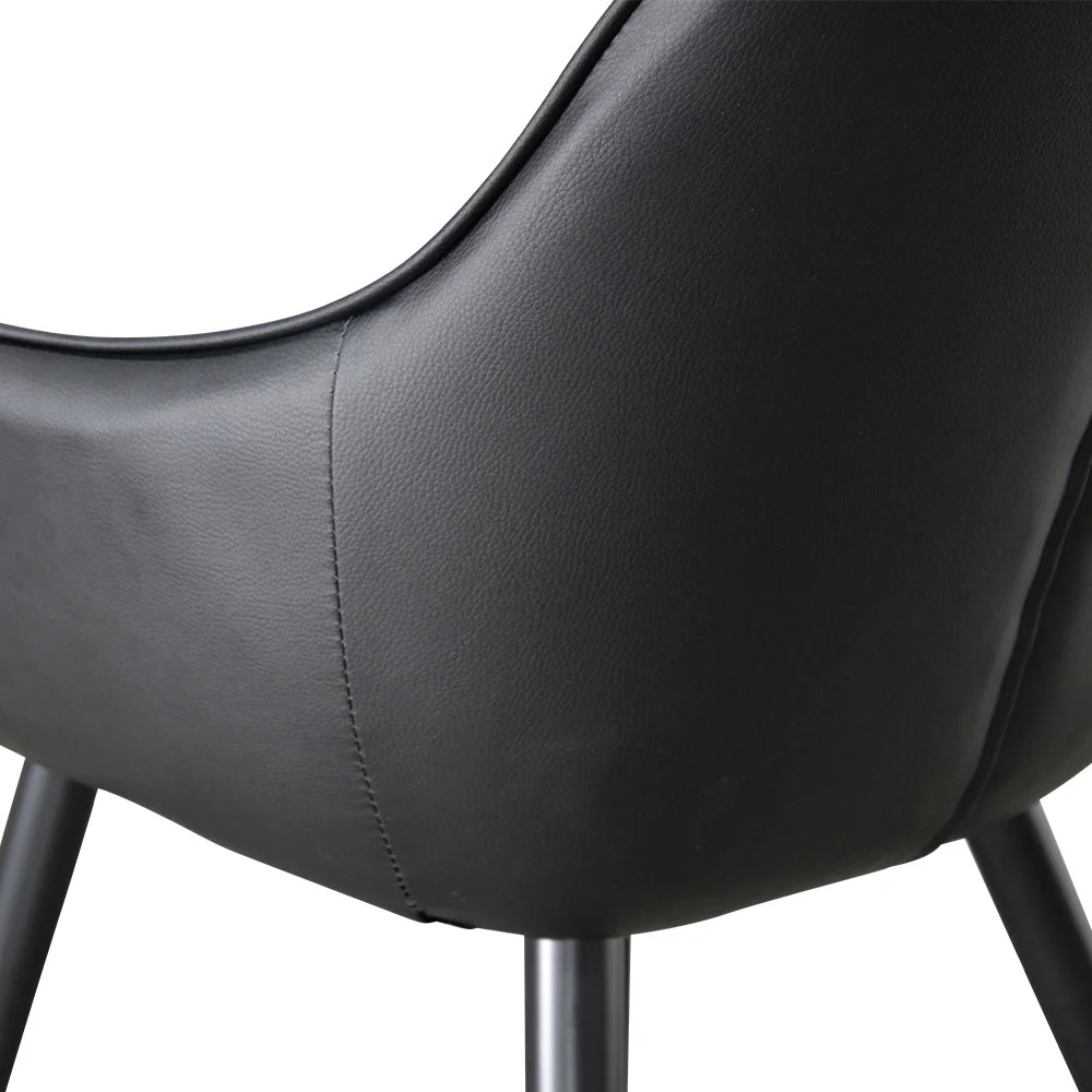 CDC2082-SE - Dining Chair - Black PU (Set of 2) - Image 11
