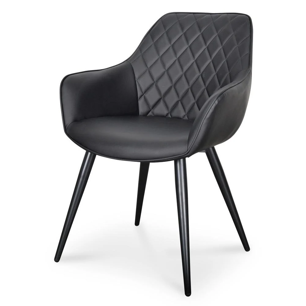 CDC2082-SE - Dining Chair - Black PU (Set of 2) - Image 2