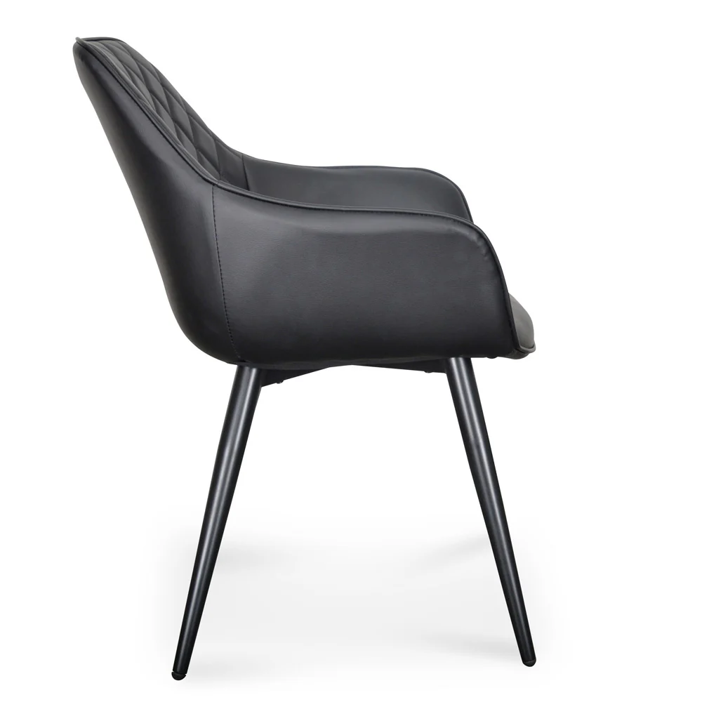 CDC2082-SE - Dining Chair - Black PU (Set of 2) - Image 4