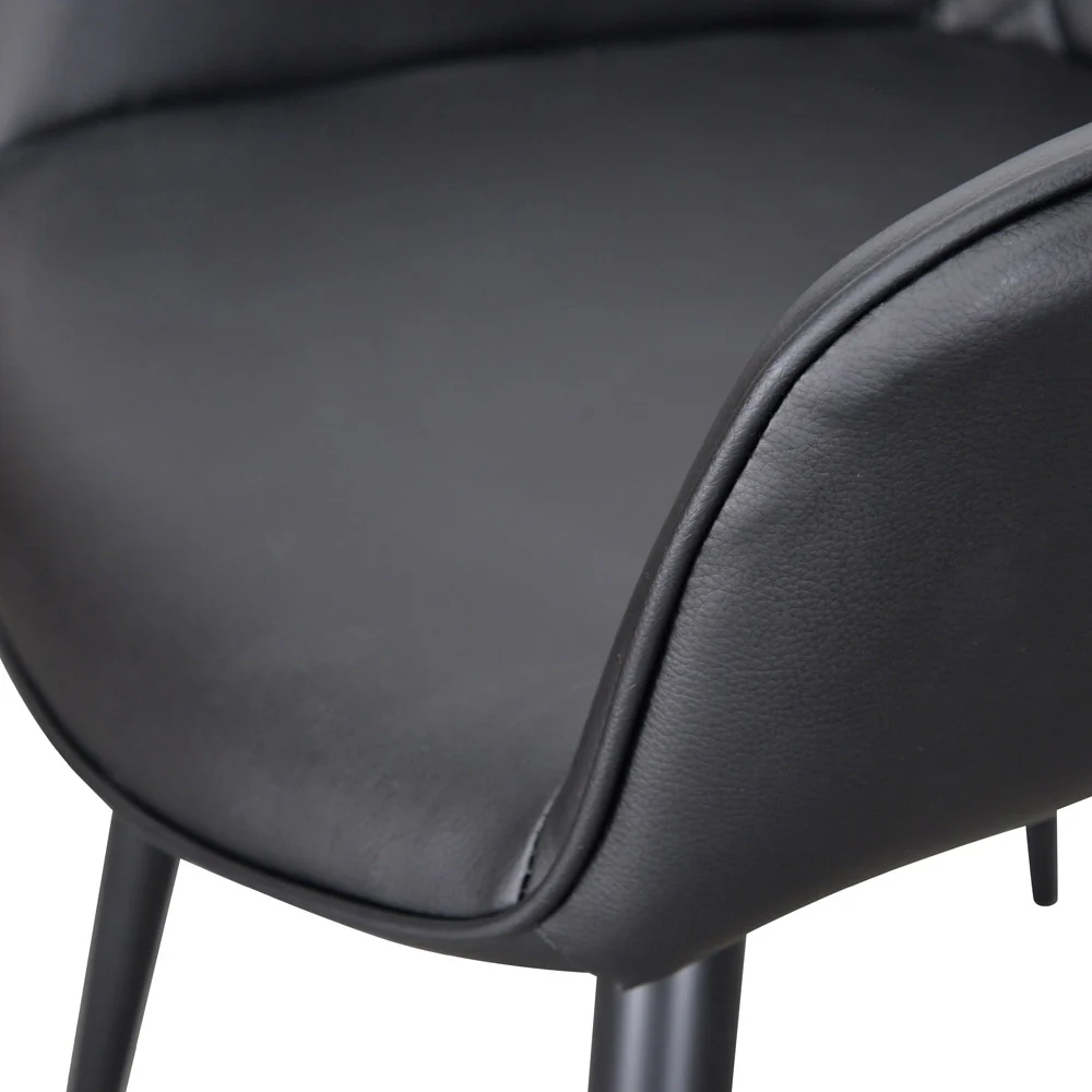 CDC2082-SE - Dining Chair - Black PU (Set of 2) - Image 5