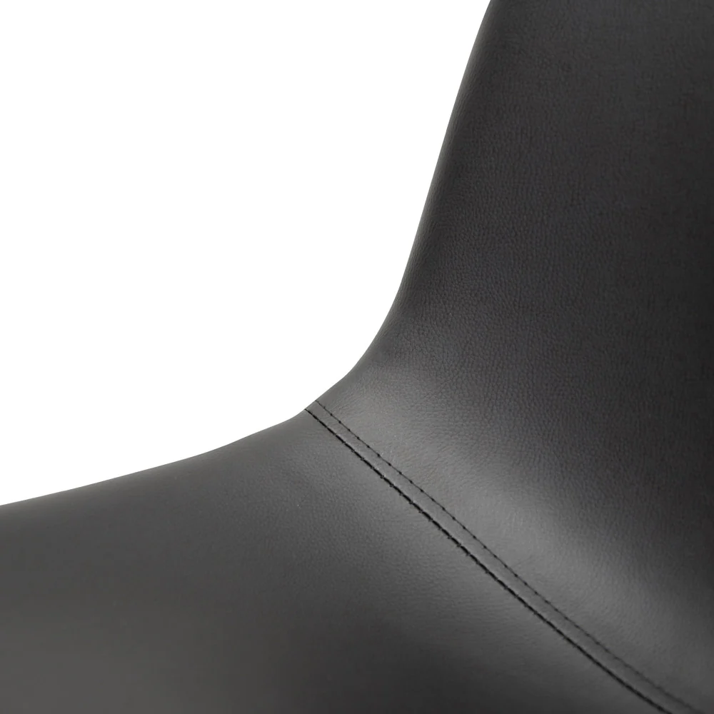 CDC2084-SE Industrial Dining Chair - Black PU (Set of 2) - Image 9