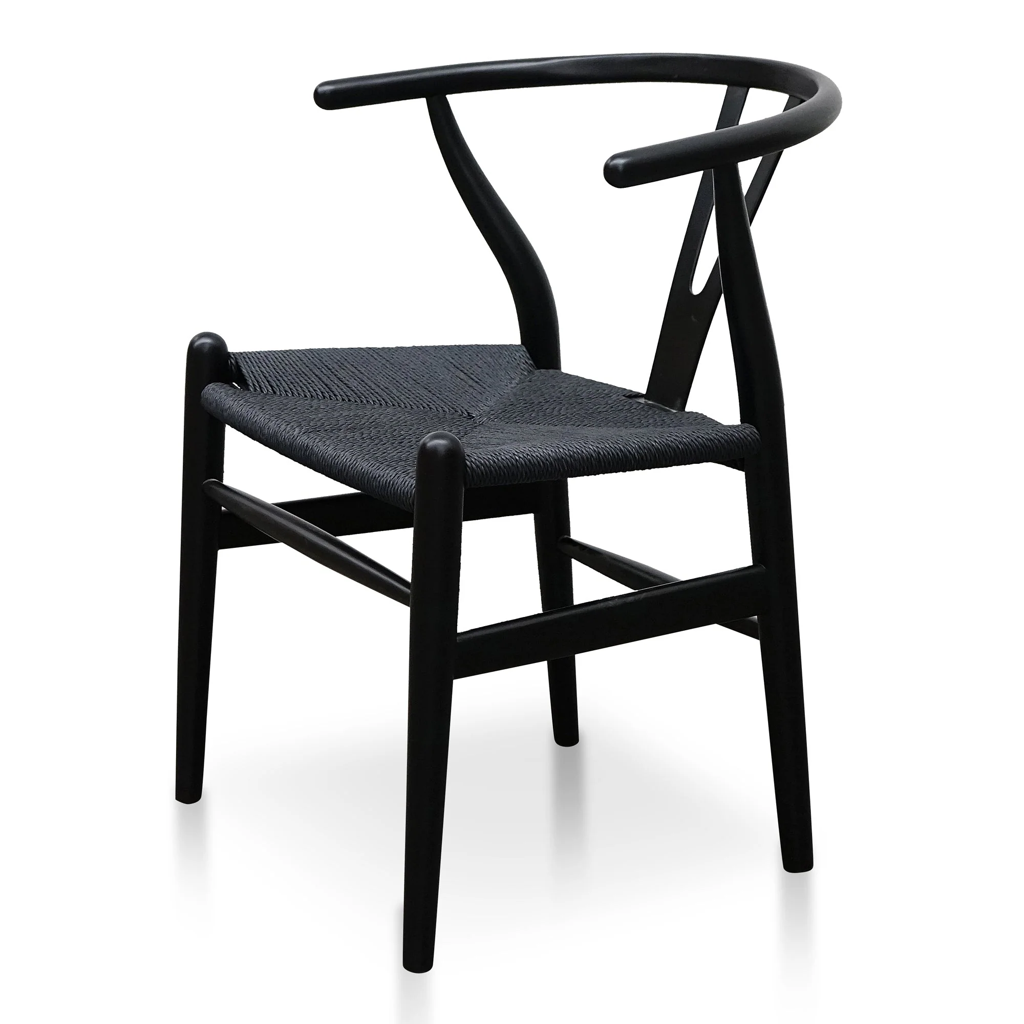 CDC2718-SD Cord Dining Chair - Full Black (Set of 2) - Image 2
