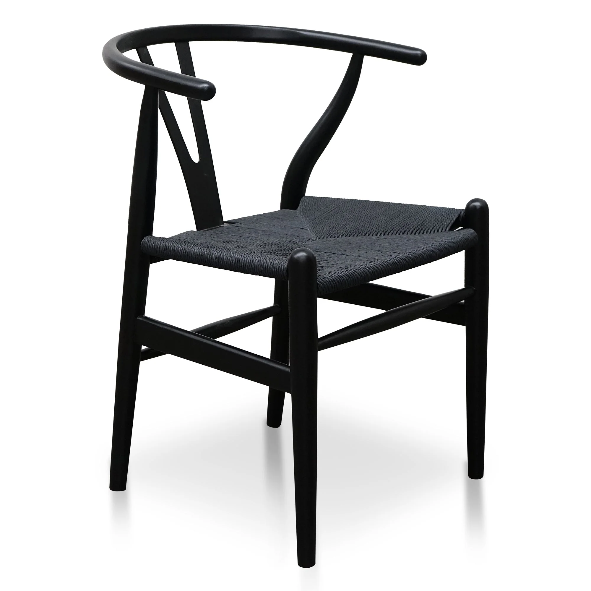 CDC2718-SD Cord Dining Chair - Full Black (Set of 2) - Image 4
