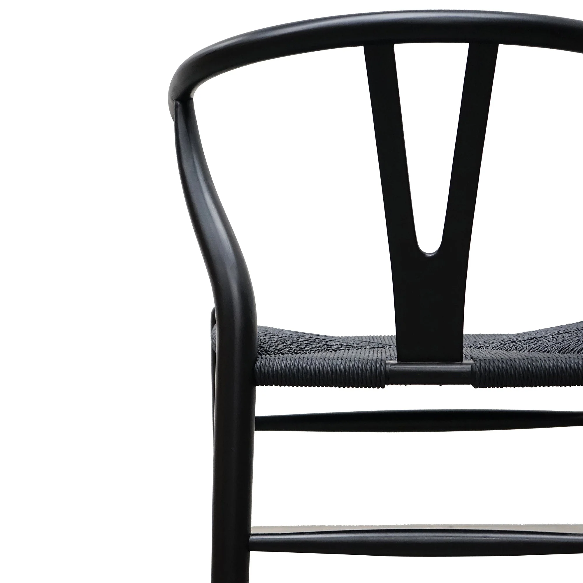 CDC2718-SD Cord Dining Chair - Full Black (Set of 2) - Image 5