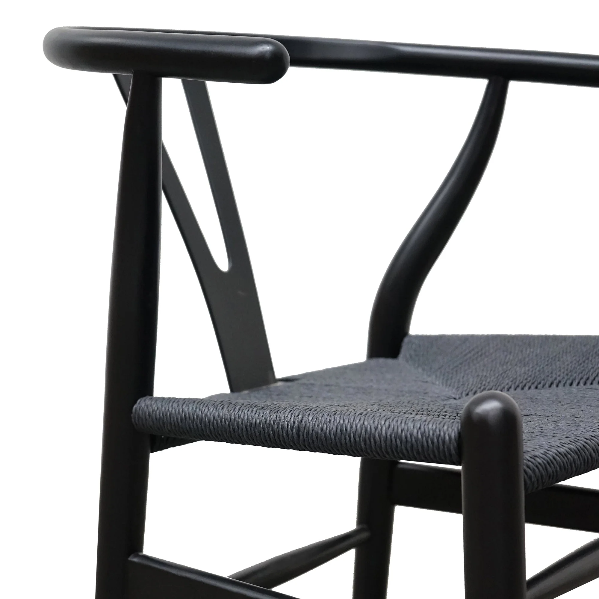 CDC2718-SD Cord Dining Chair - Full Black (Set of 2) - Image 7