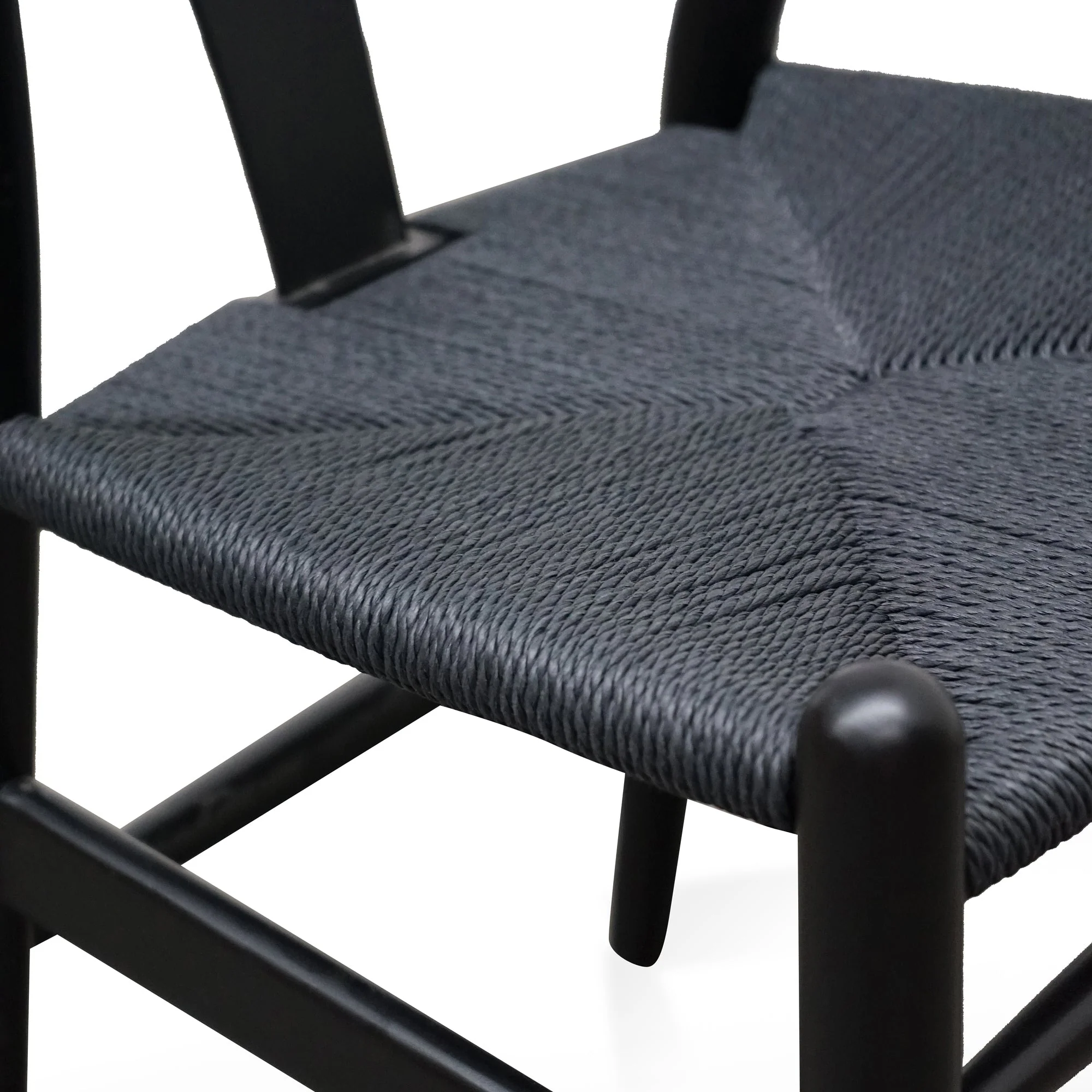 CDC2718-SD Cord Dining Chair - Full Black (Set of 2) - Image 8