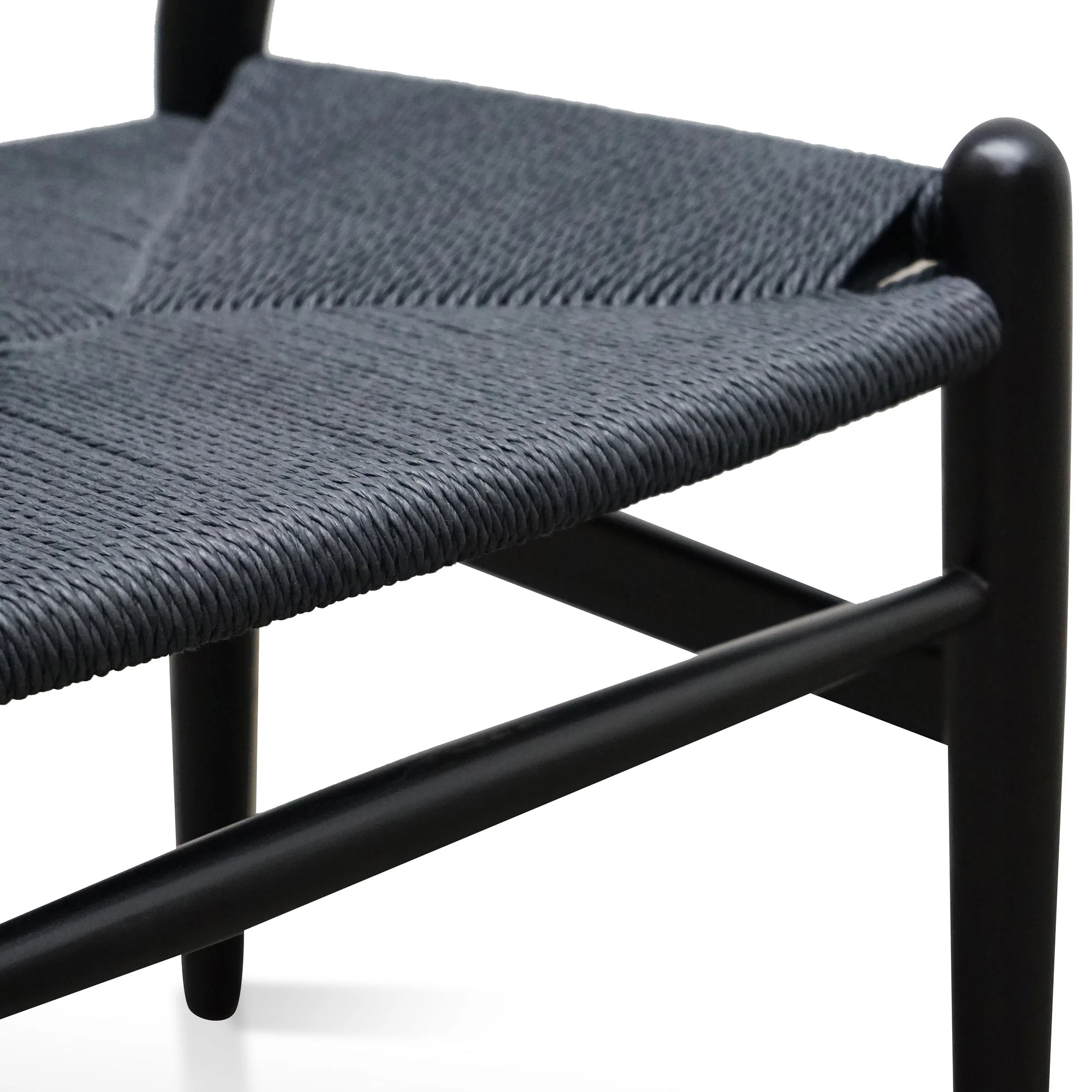 CDC2718-SD Cord Dining Chair - Full Black (Set of 2) - Image 9