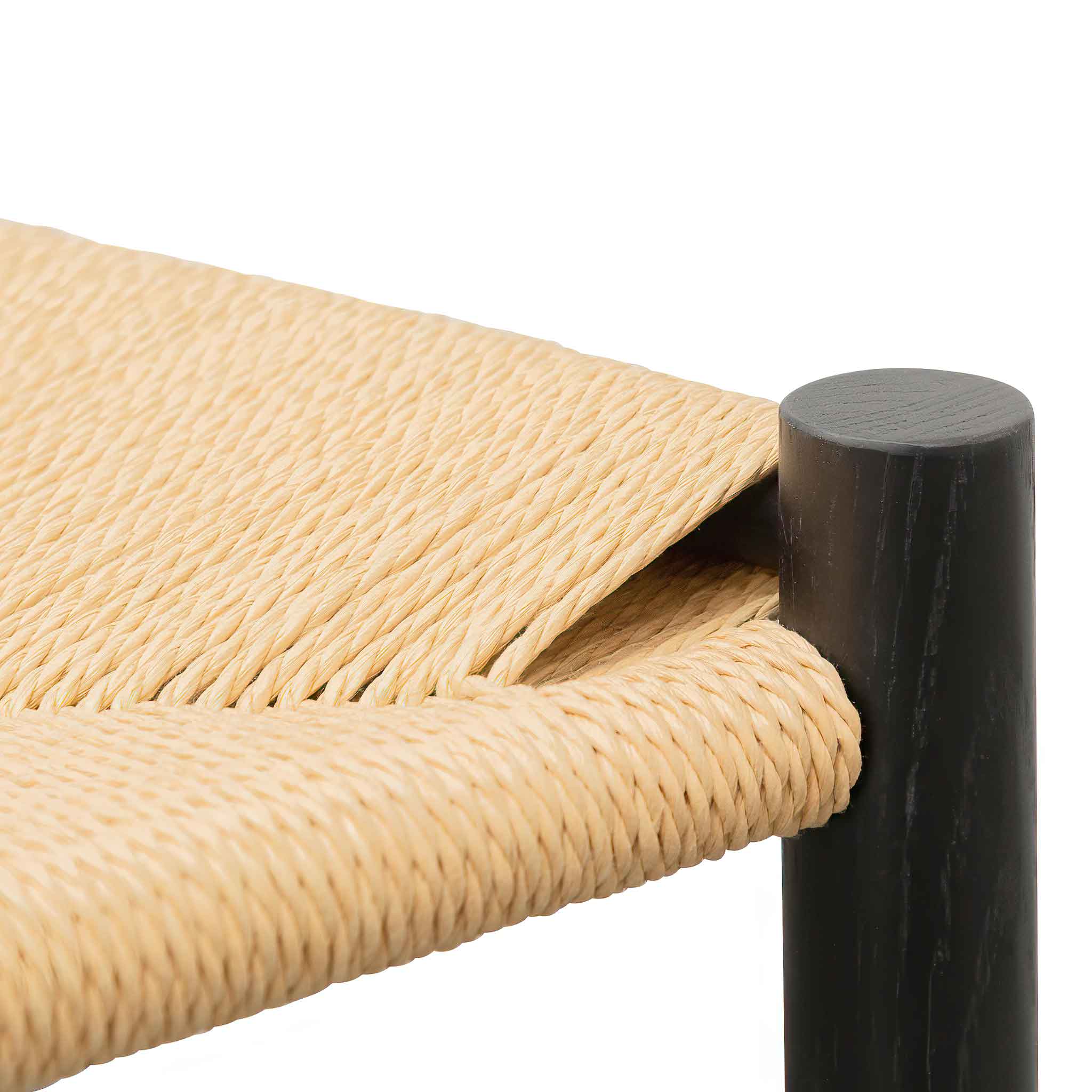 CDC6621-OW Rattan Black Dining Chair - Natural Seat (Set of 2) - Image 13
