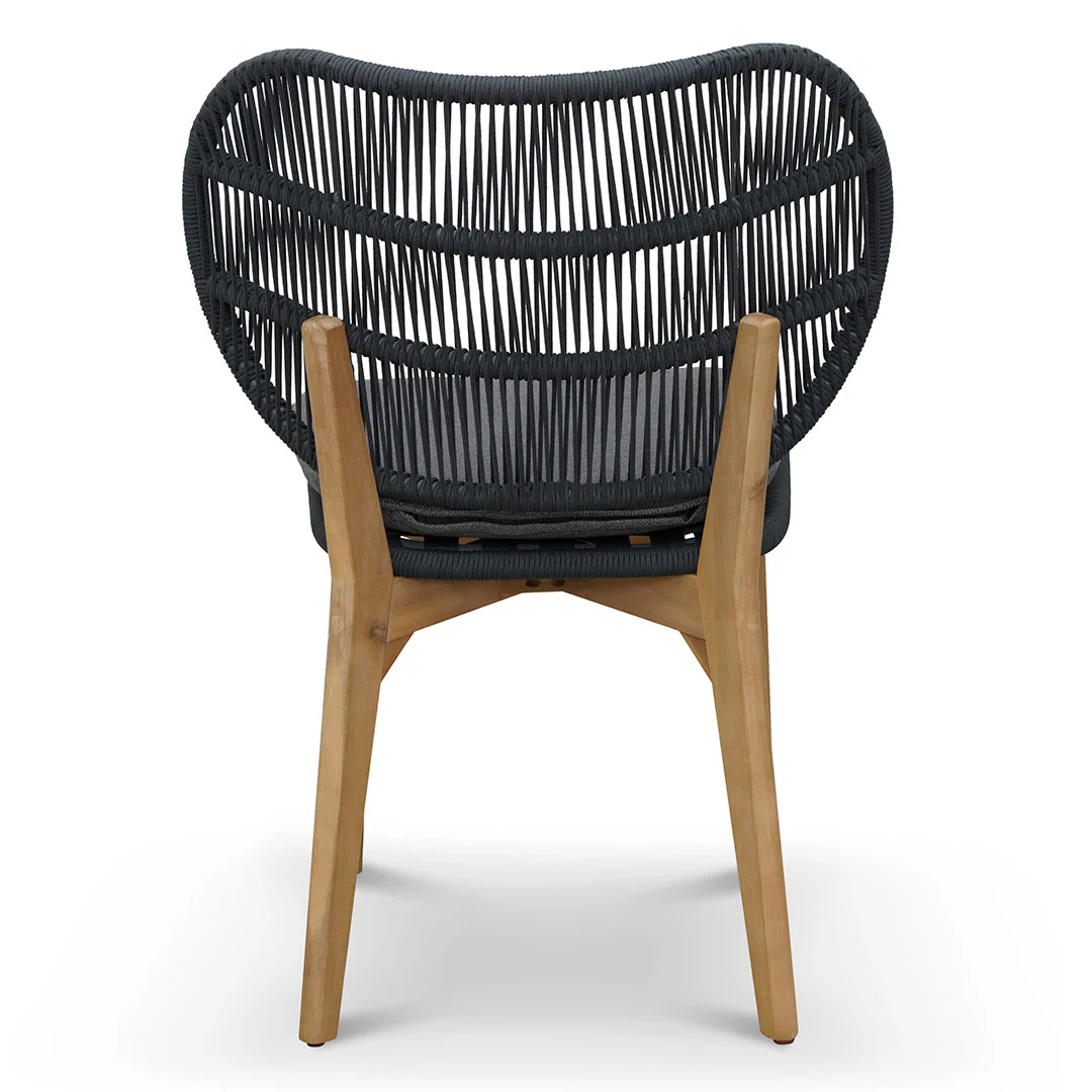 CDC6721-EM Outdoor Dining Chair - Anthracite Grey Cushion (Set of 2) - Image 7