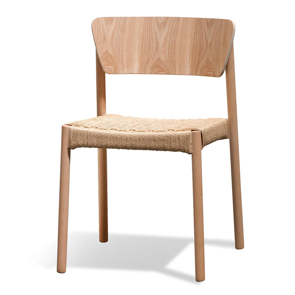 CDC6803-SD Rope Seat Dining Chair - Natural (Set of 2) - Image 2