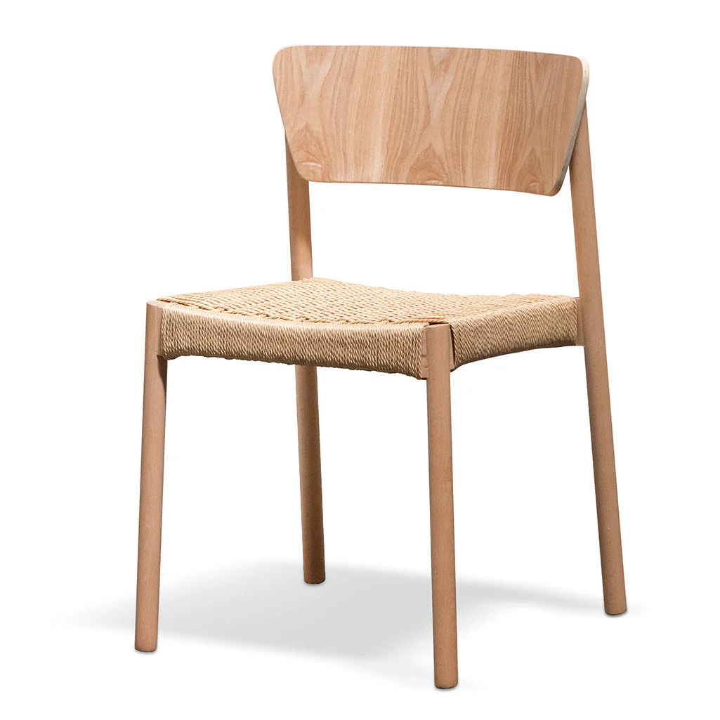 CDC6803-SD Rope Seat Dining Chair - Natural (Set of 2) - Image 4