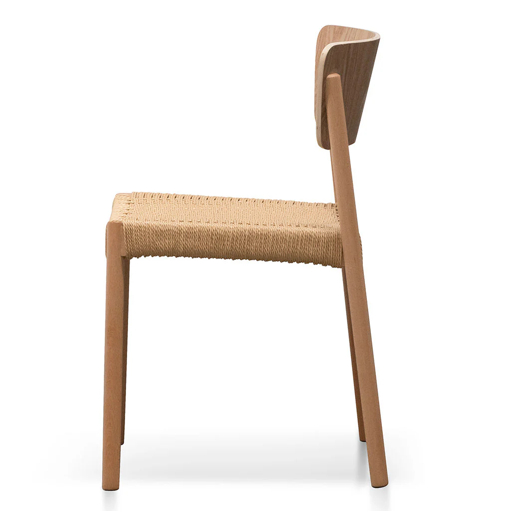 CDC6803-SD Rope Seat Dining Chair - Natural (Set of 2) - Image 5