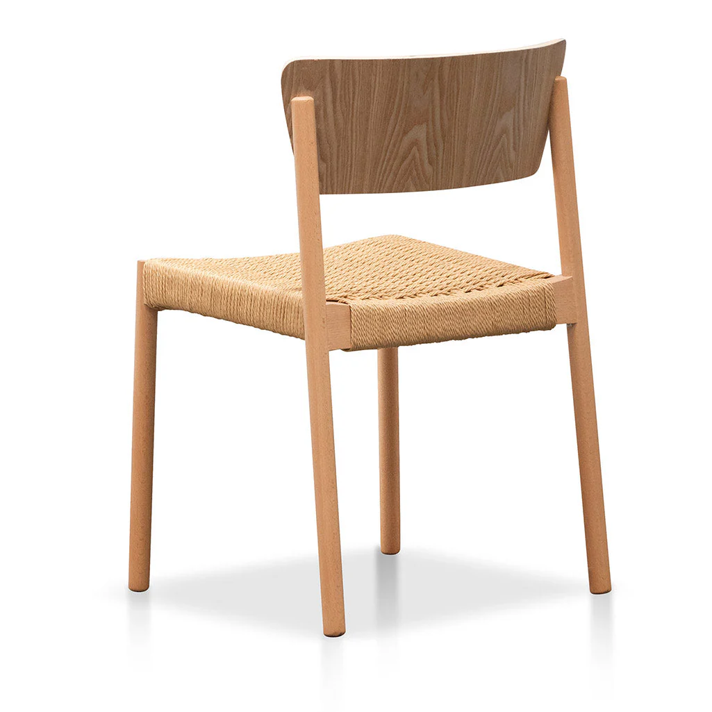 CDC6803-SD Rope Seat Dining Chair - Natural (Set of 2) - Image 6