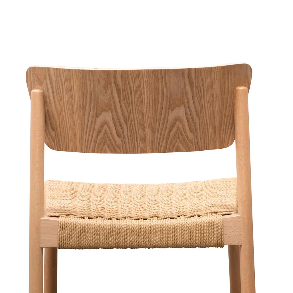 CDC6803-SD Rope Seat Dining Chair - Natural (Set of 2) - Image 8