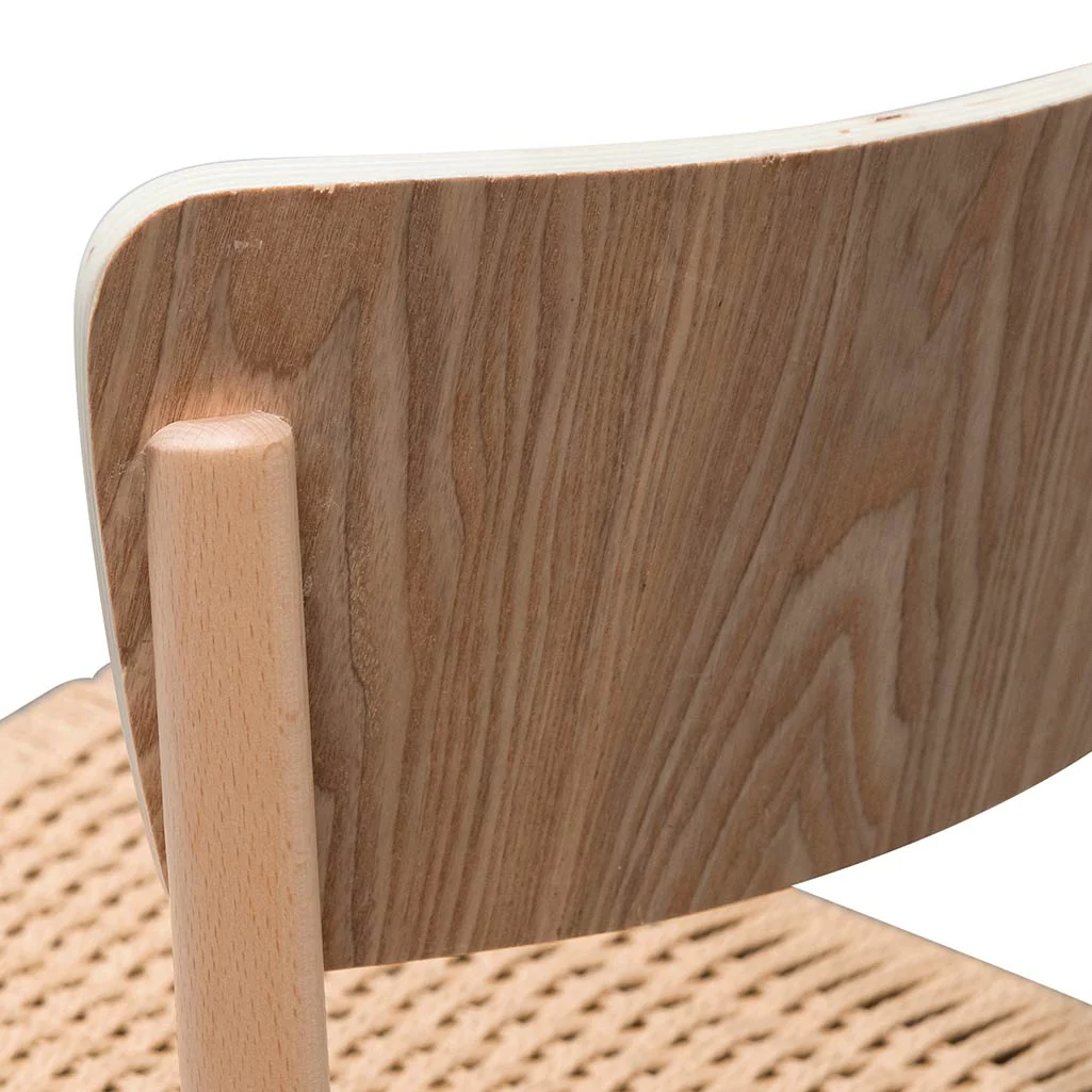 CDC6803-SD Rope Seat Dining Chair - Natural (Set of 2) - Image 9