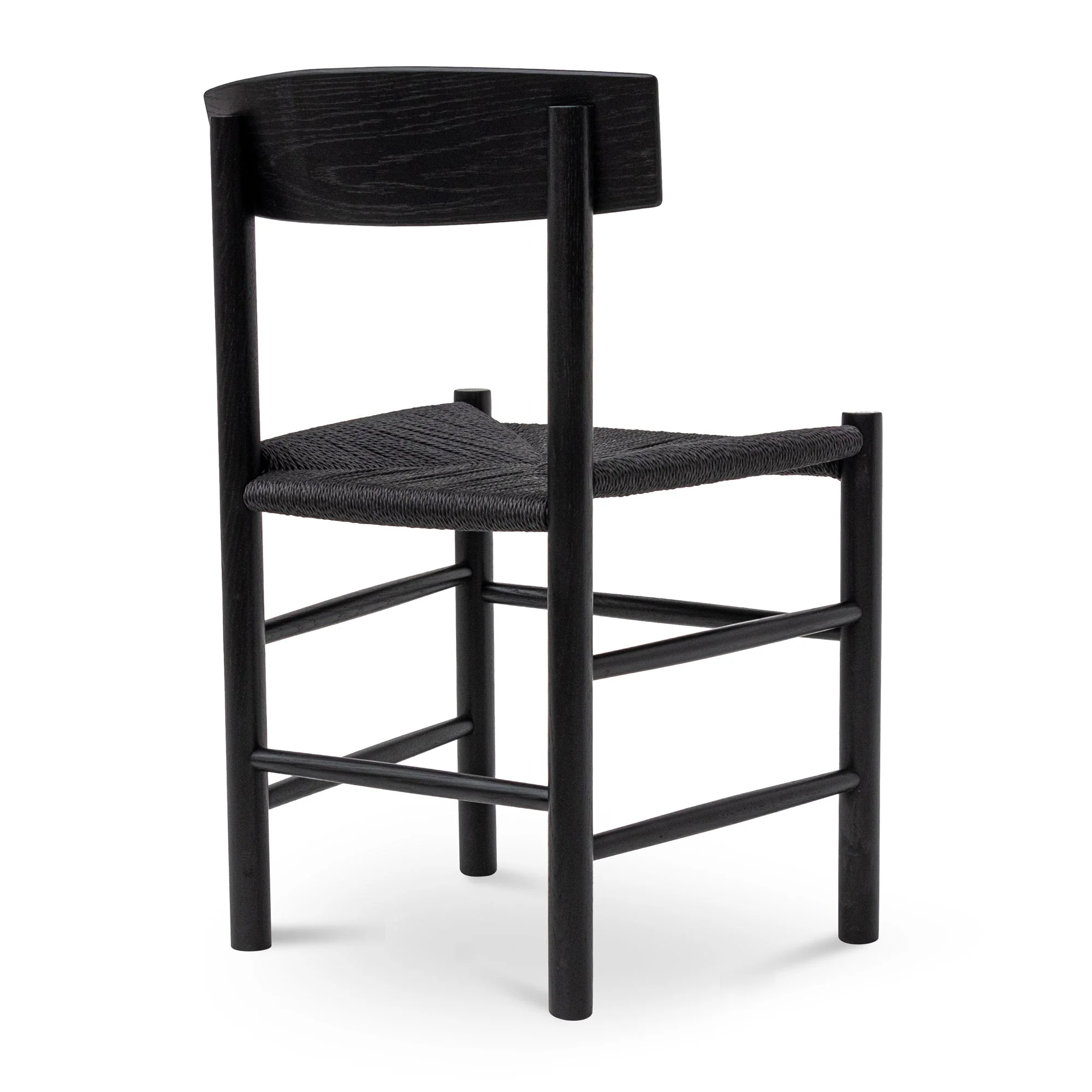CDC8014-OW Rattan Dining Chair - Full Black (Set of 2) - Image 5