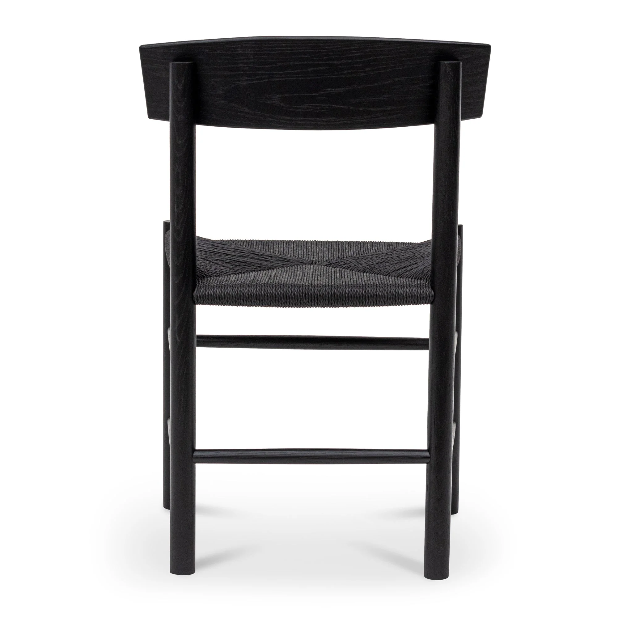 CDC8014-OW Rattan Dining Chair - Full Black (Set of 2) - Image 6