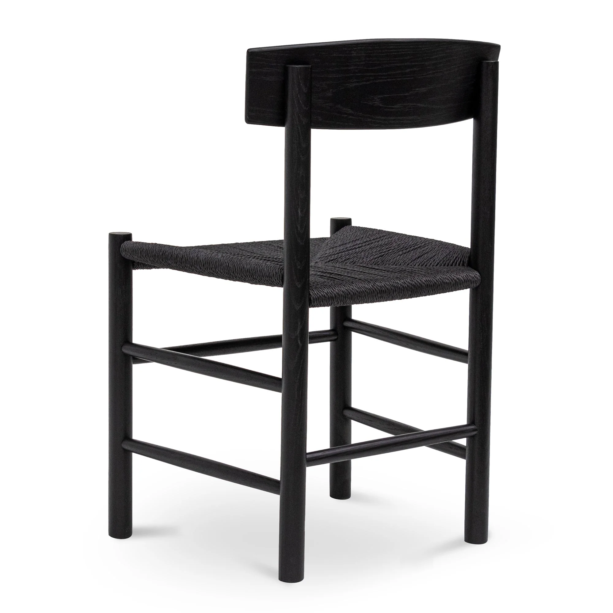 CDC8014-OW Rattan Dining Chair - Full Black (Set of 2) - Image 7
