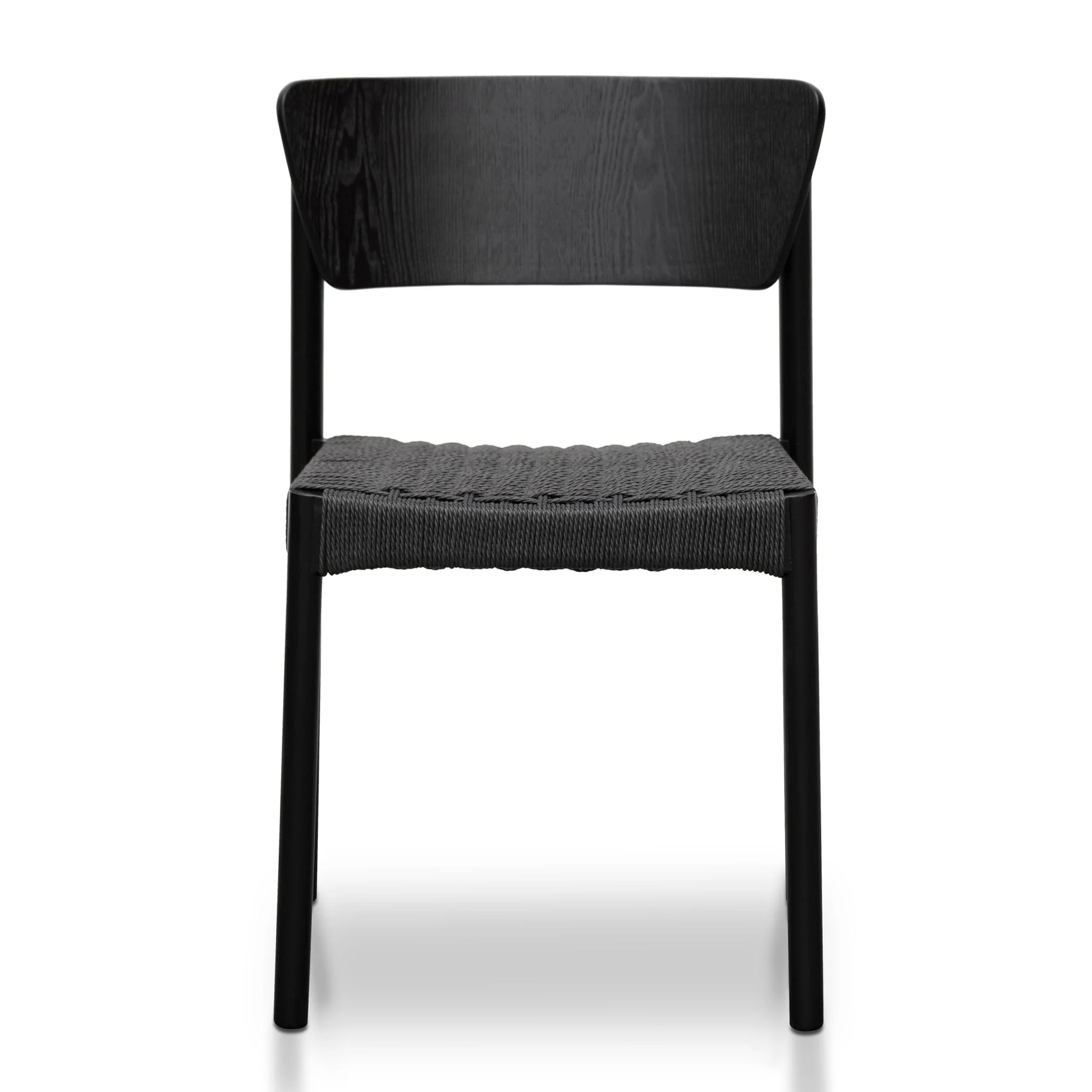 CDC8151-SD Rope Seat Dining Chair - Black (Set of 2) - Image 3