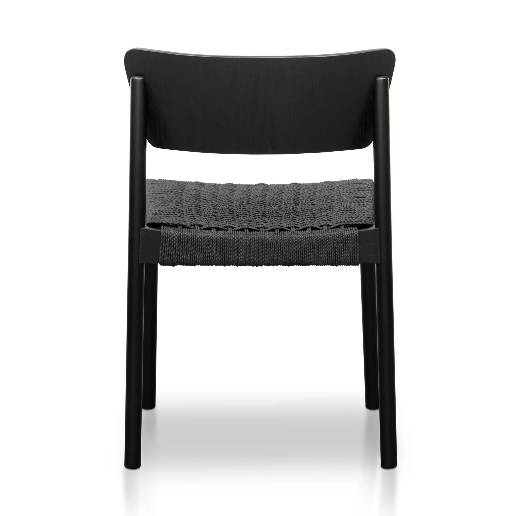 CDC8151-SD Rope Seat Dining Chair - Black (Set of 2) - Image 6