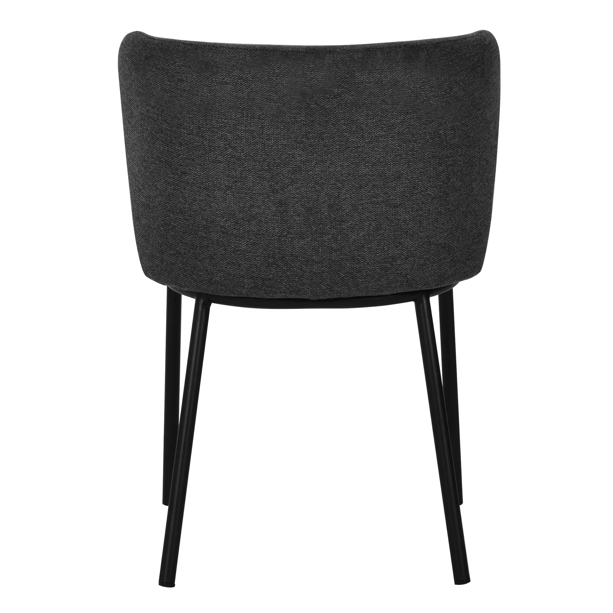 CDC8168-FH Fabric Dining Chair - Charcoal Grey (Set of 2) - Image 7