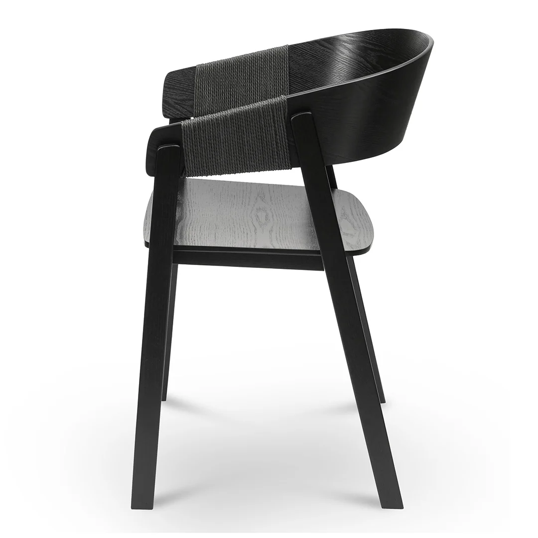CDC8198-SD Dining Chair - Full Black (Set of 2) - Image 4