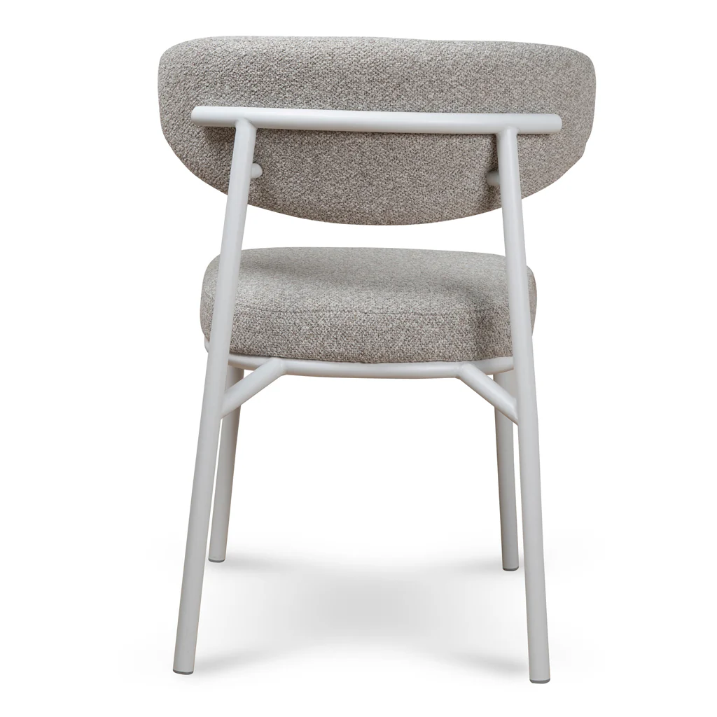 CDC8608-FHx2 White Dining Chair - Clay Grey (Set of 2) - Image 6