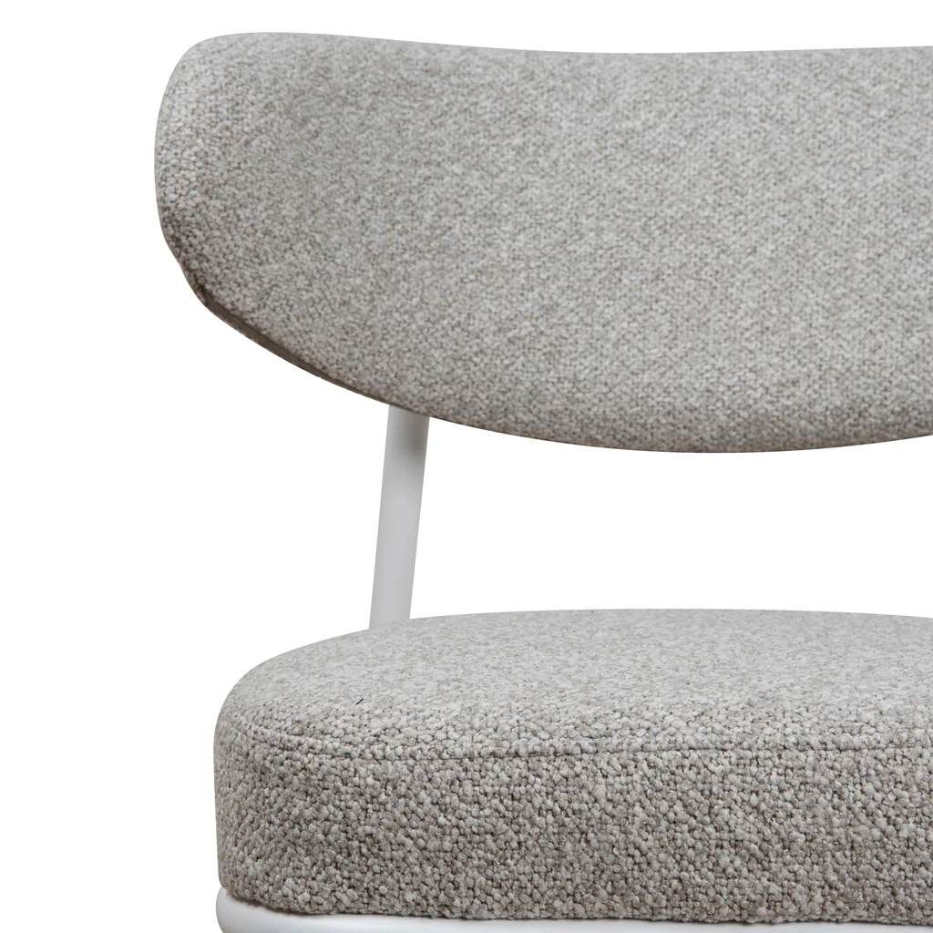 CDC8608-FHx2 White Dining Chair - Clay Grey (Set of 2) - Image 9