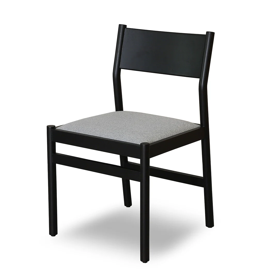 CDC8771-MAx2 Mirit Black Dining Chair - Moon Grey (Set of 2) - Image 2