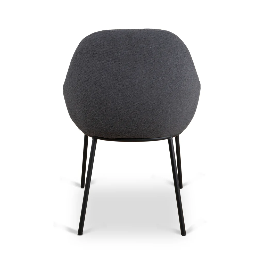 CDC8887-LF Fabric Dining Chair - Charcoal - Image 5