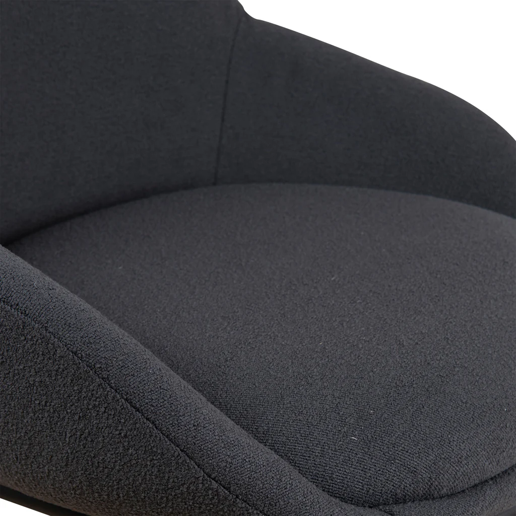 CDC8887-LF Fabric Dining Chair - Charcoal - Image 8