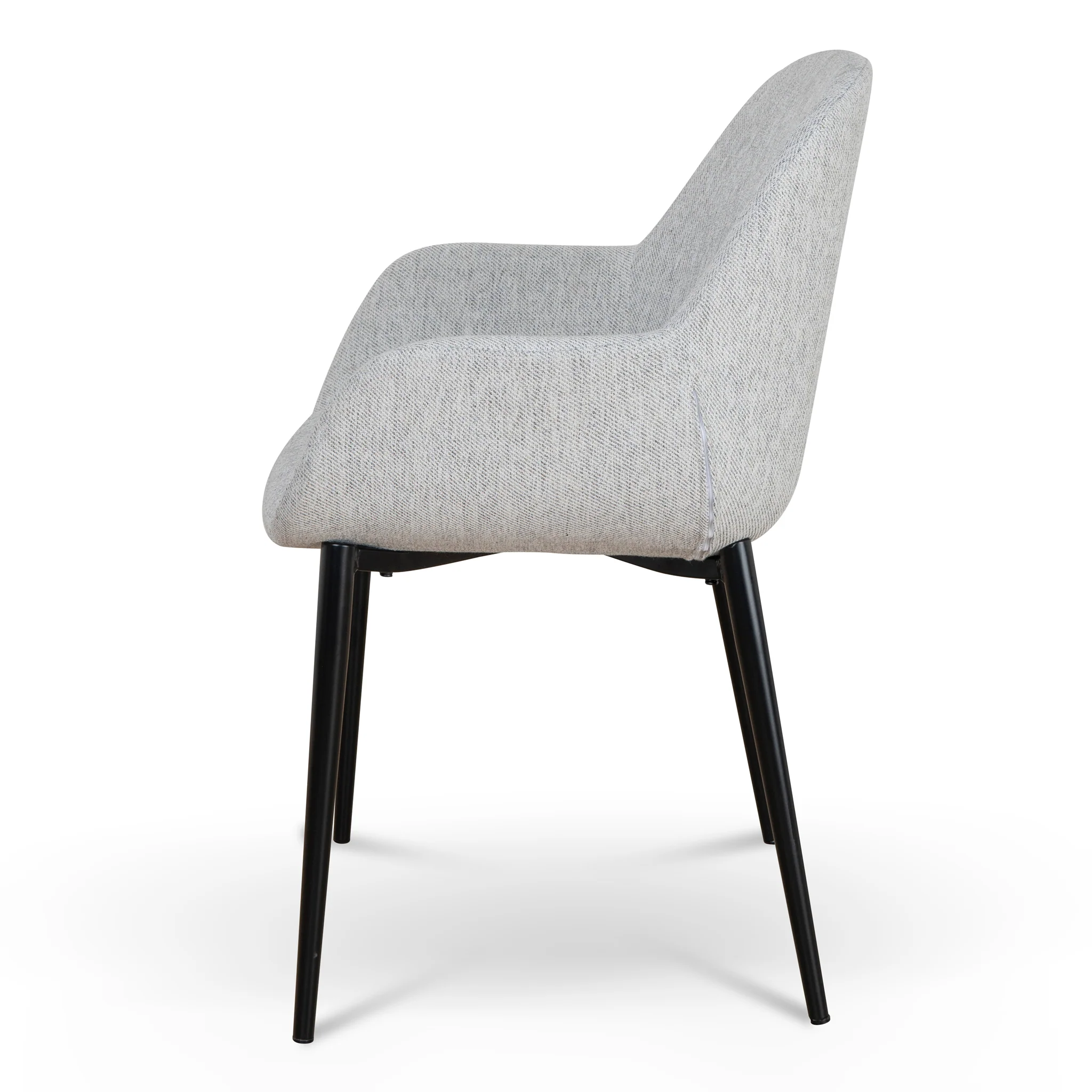 CDC8948-SD Fabric Dining chair - Silver Grey (Set of 2) - Image 2