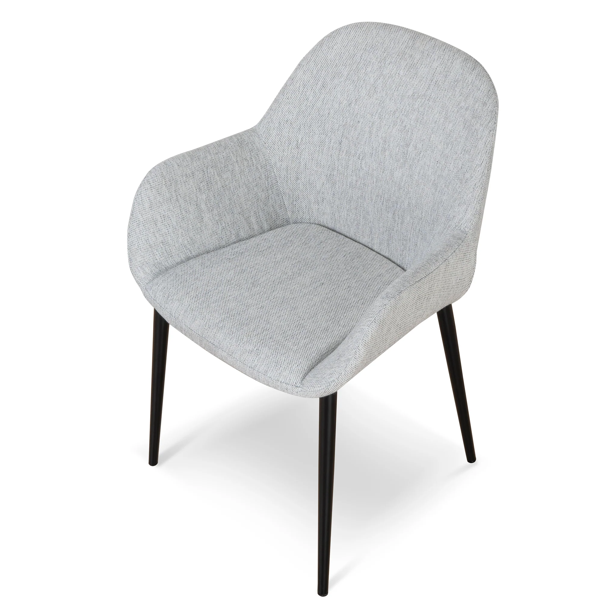 CDC8948-SD Fabric Dining chair - Silver Grey (Set of 2) - Image 6