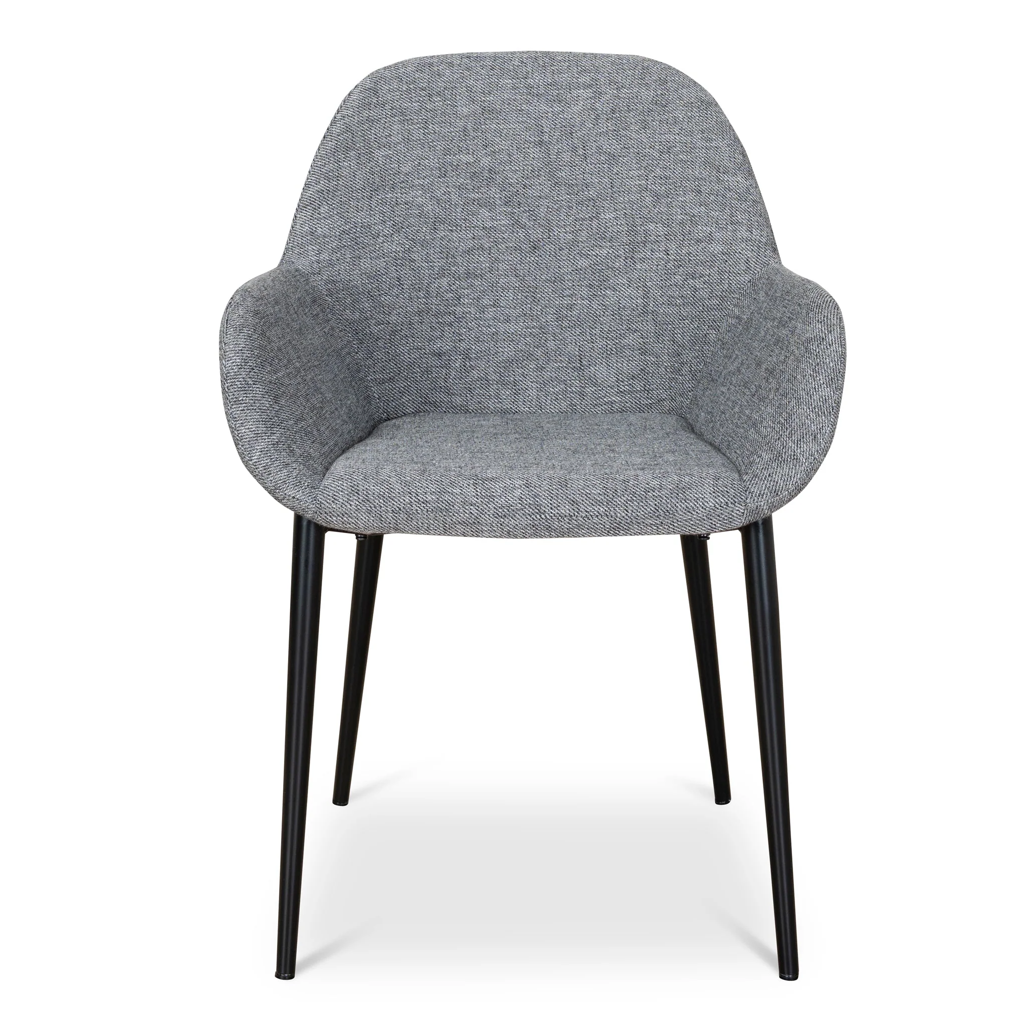 CDC8949-SD Fabric Dining chair - Lava Grey (Set of 2) - Image 3