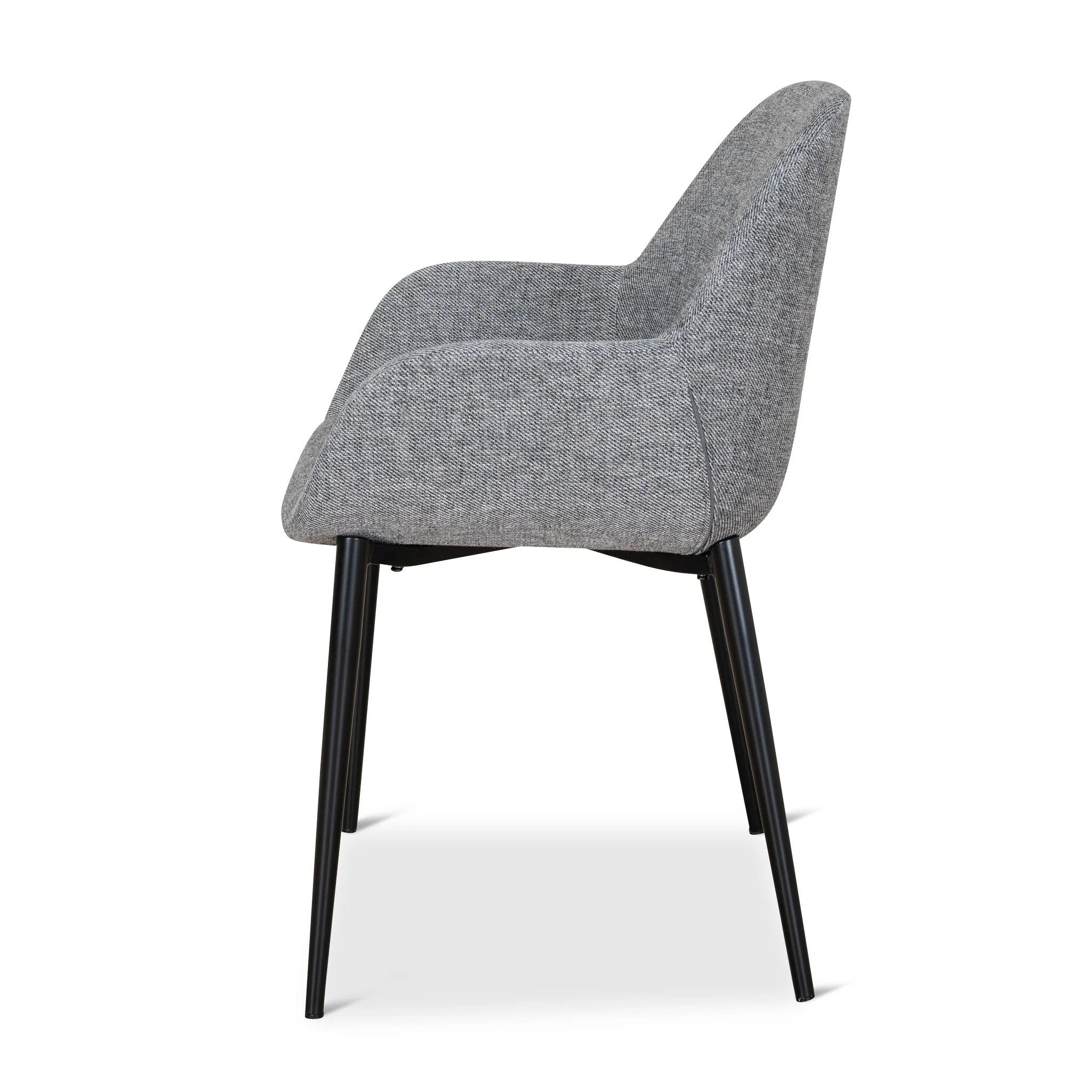 CDC8949-SD Fabric Dining chair - Lava Grey (Set of 2) - Image 5