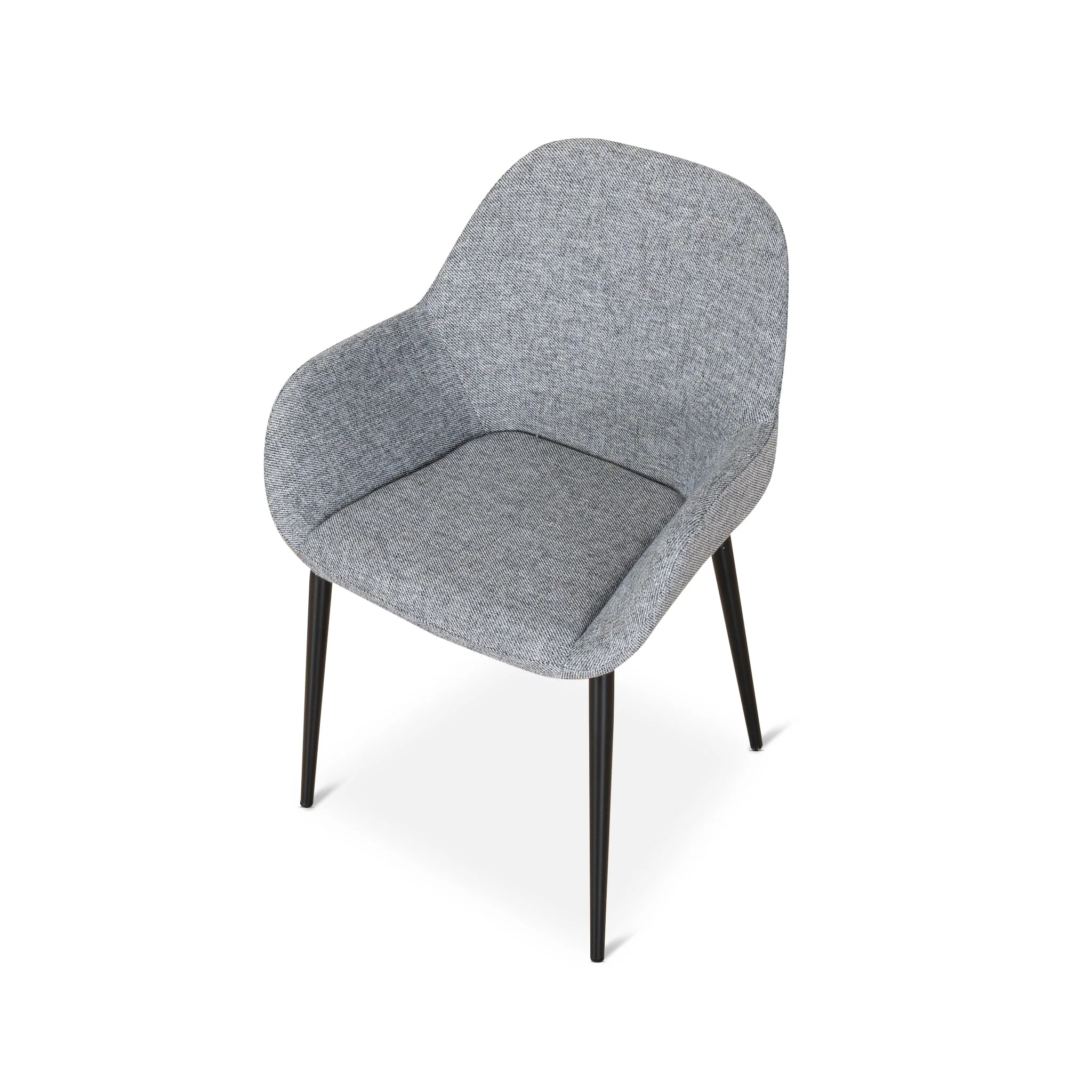 CDC8949-SD Fabric Dining chair - Lava Grey (Set of 2) - Image 9