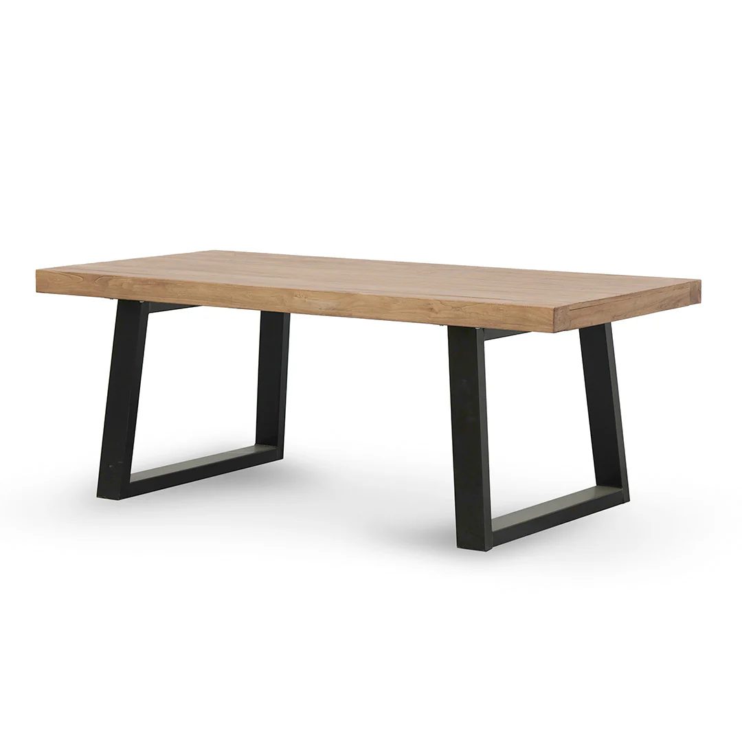 CDT050 1.98m Reclaimed Elm Wood Dining Table - Image 4