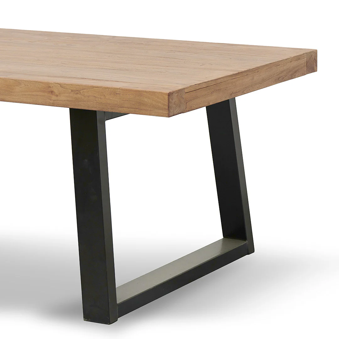 CDT050 1.98m Reclaimed Elm Wood Dining Table - Image 7