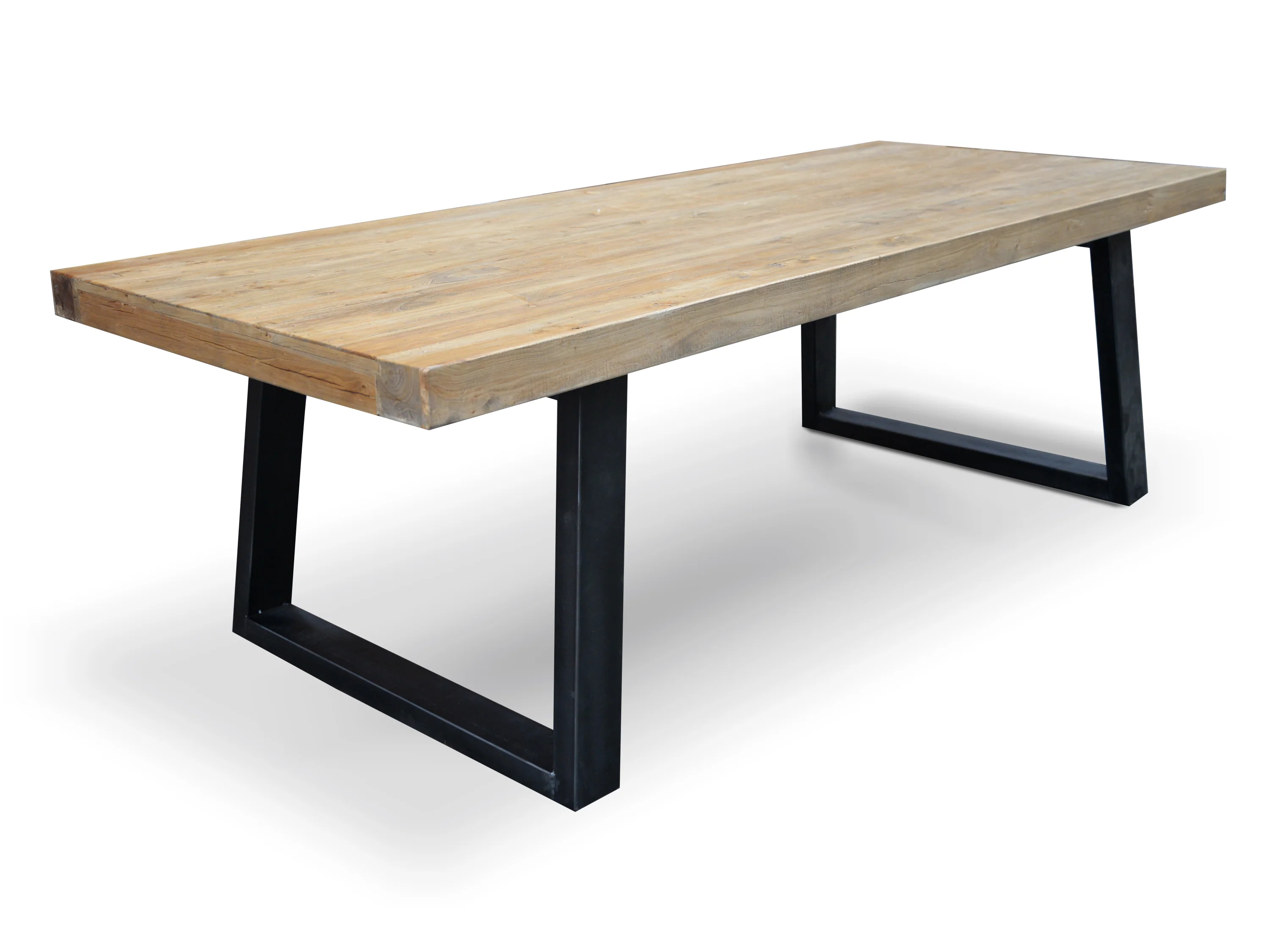 CDT051 2.4m Reclaimed Elm Wood Dining Table - Image 3