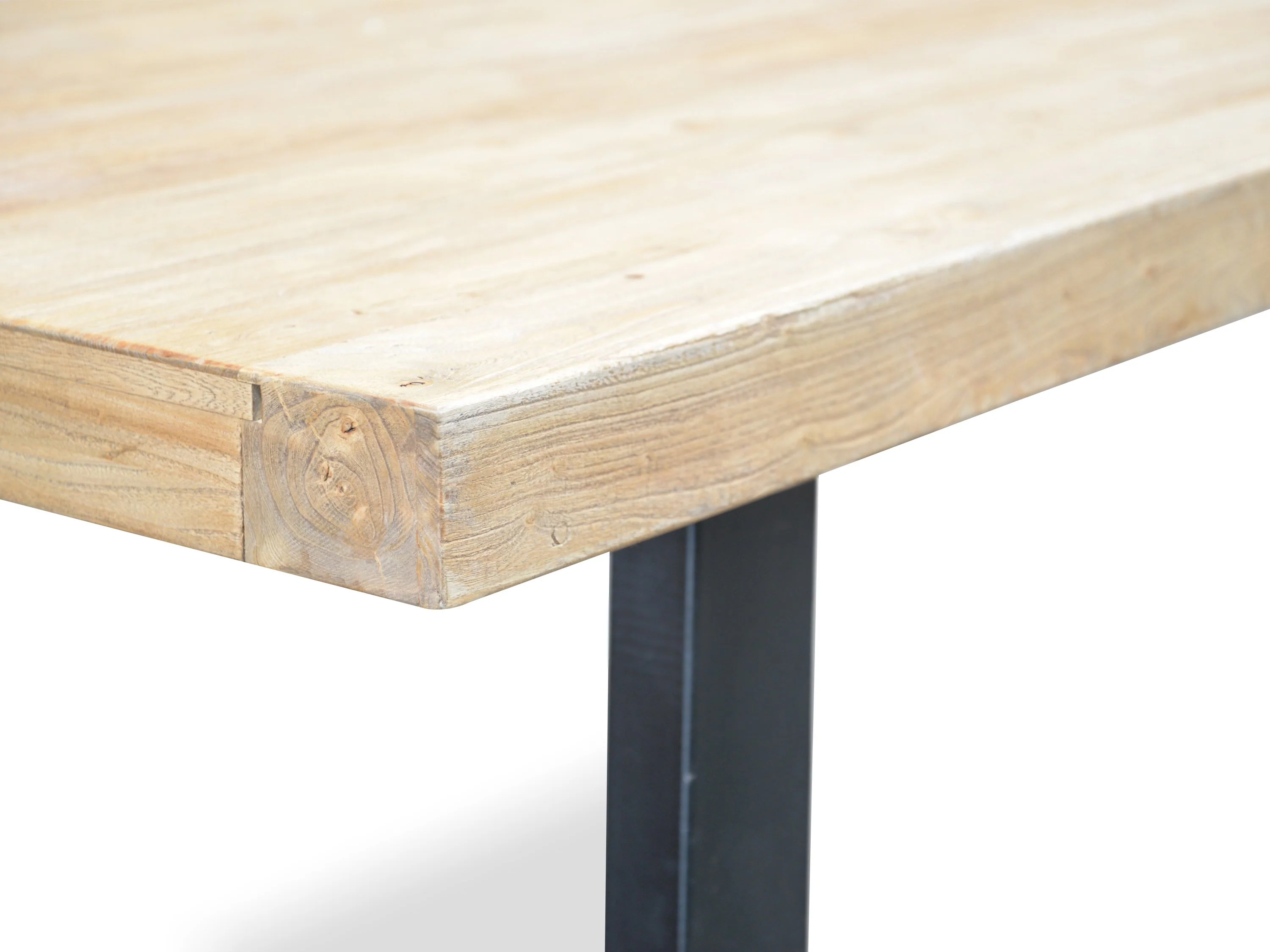CDT051 2.4m Reclaimed Elm Wood Dining Table - Image 9