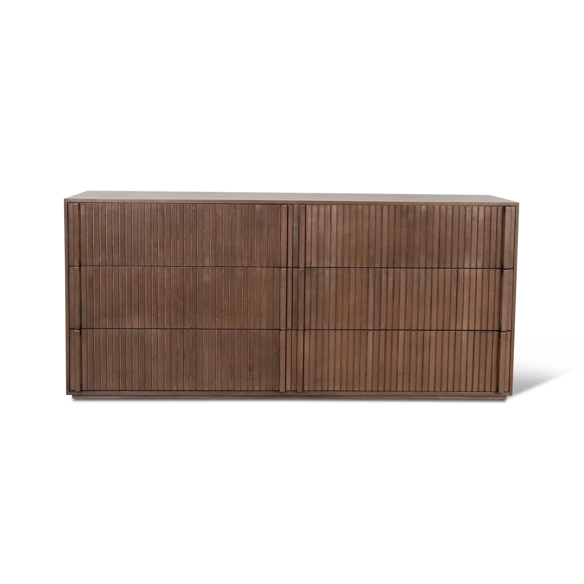 CDT10035-NI 6 Drawer Wooden Chest - Walnut - Image 2